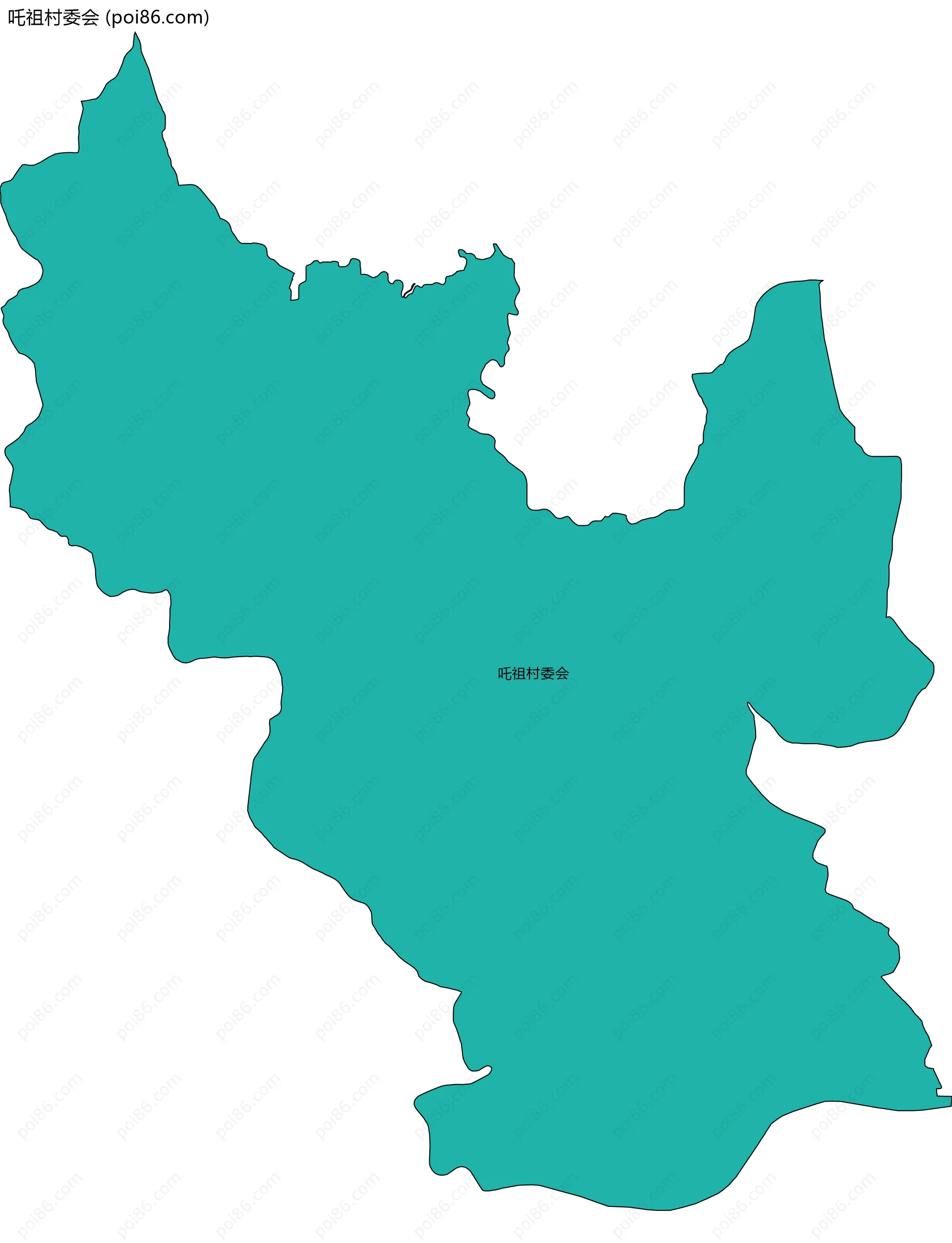 吒祖村委会边界地图