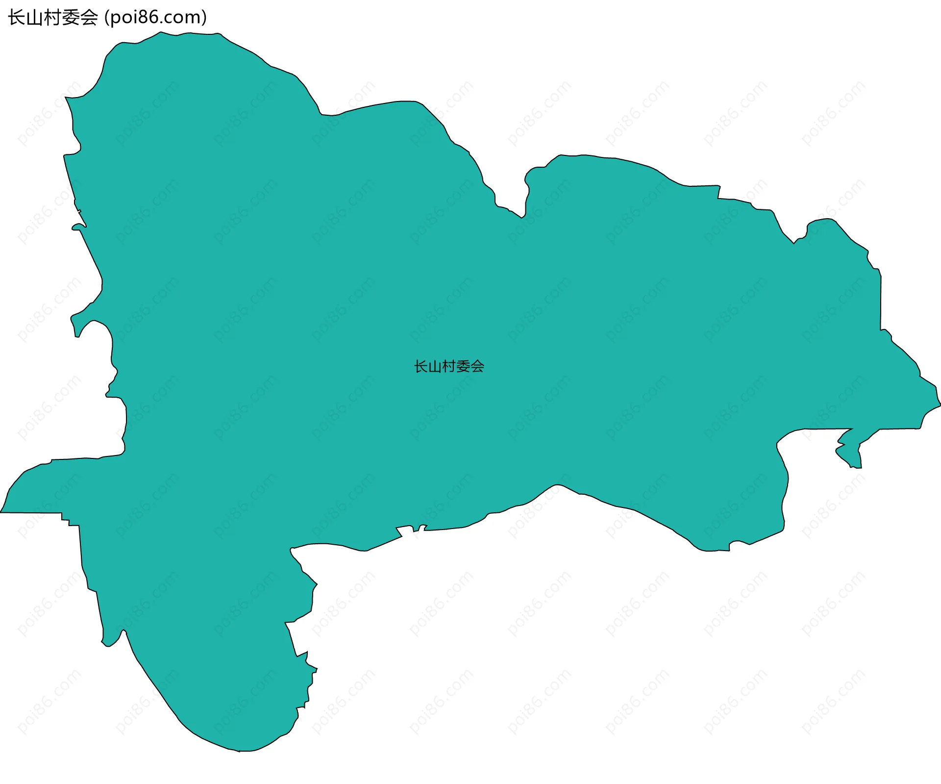 长山村委会边界地图
