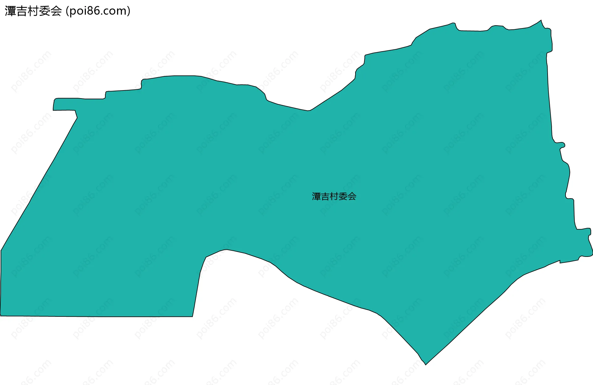 潭吉村委会边界地图