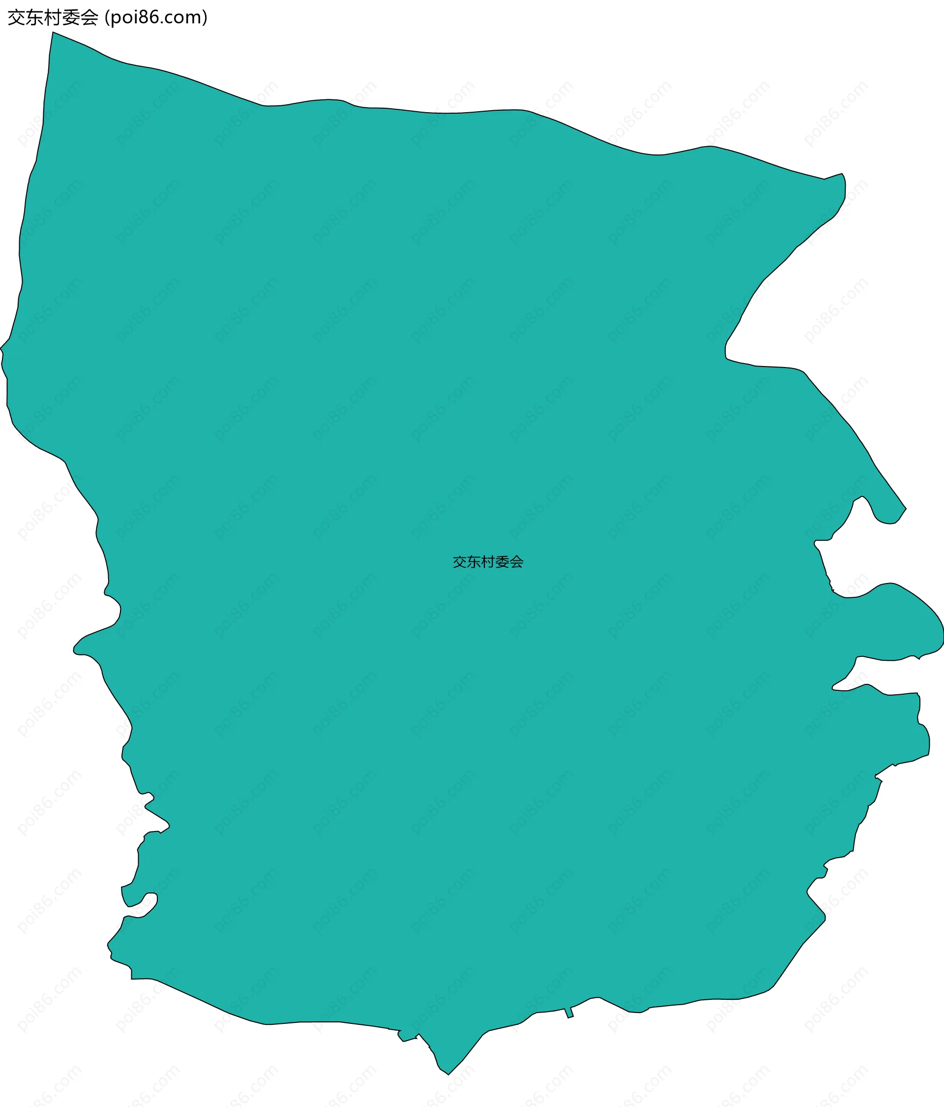 交东村委会边界地图