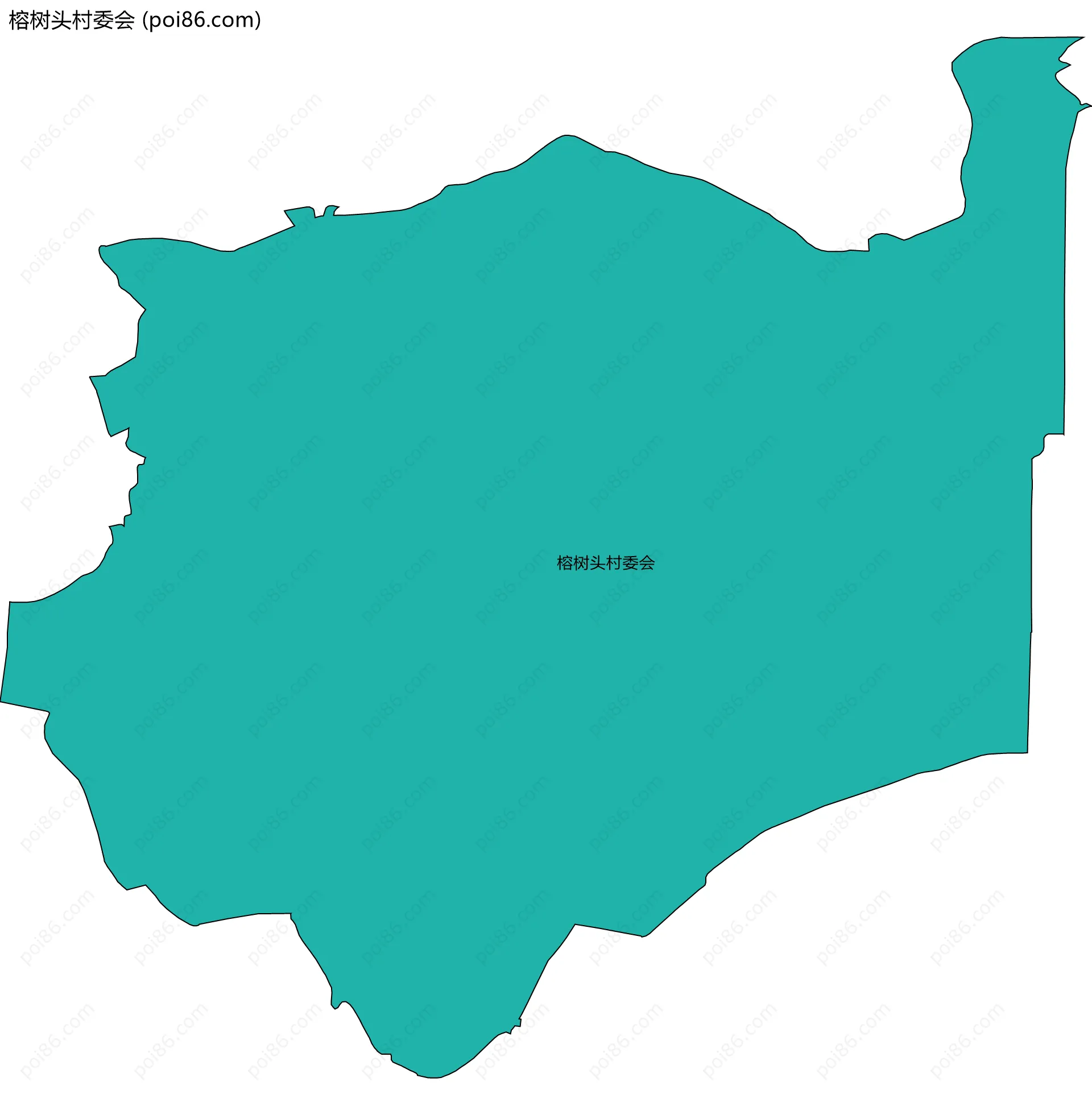 榕树头村委会边界地图
