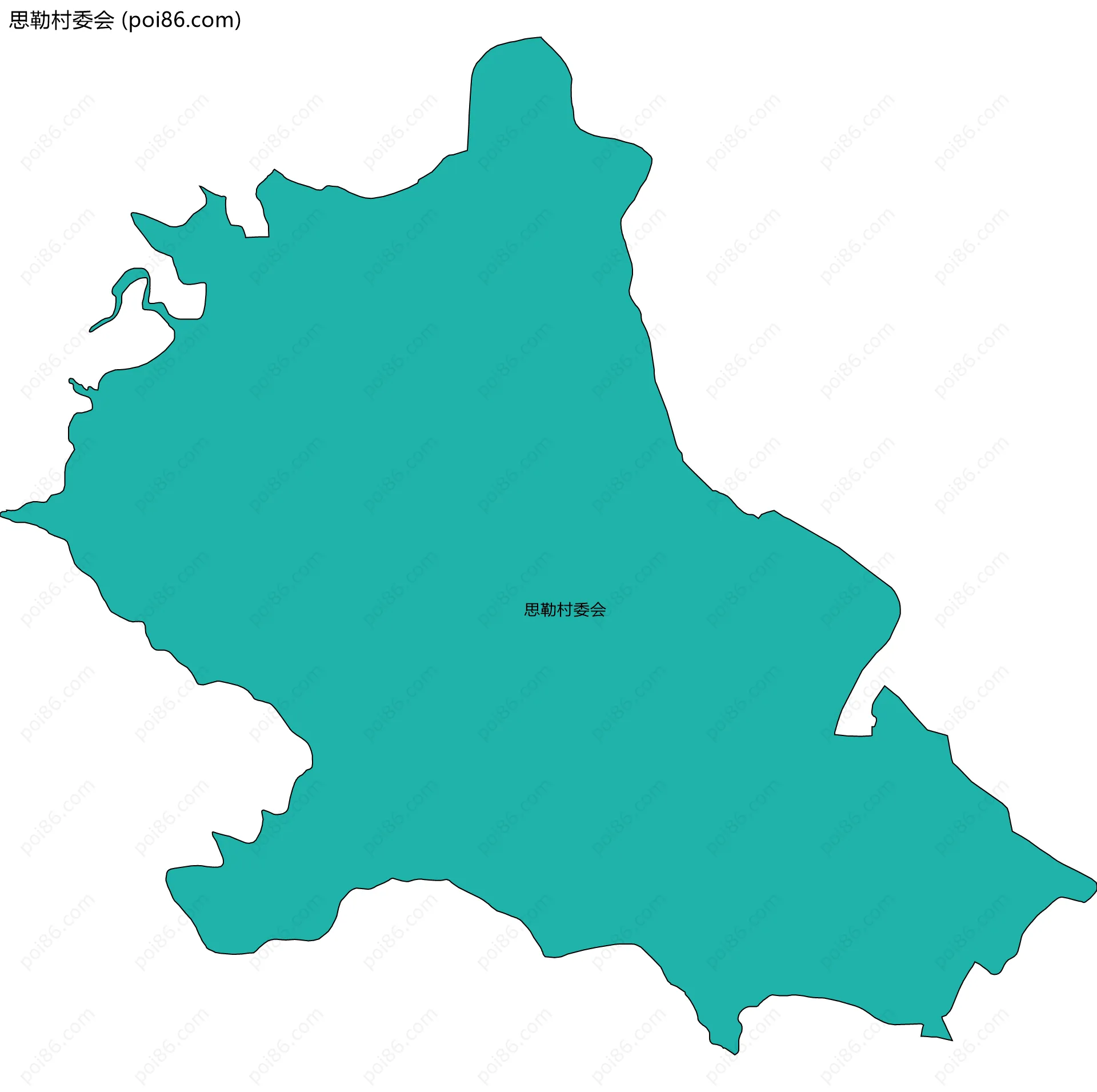 思勒村委会边界地图