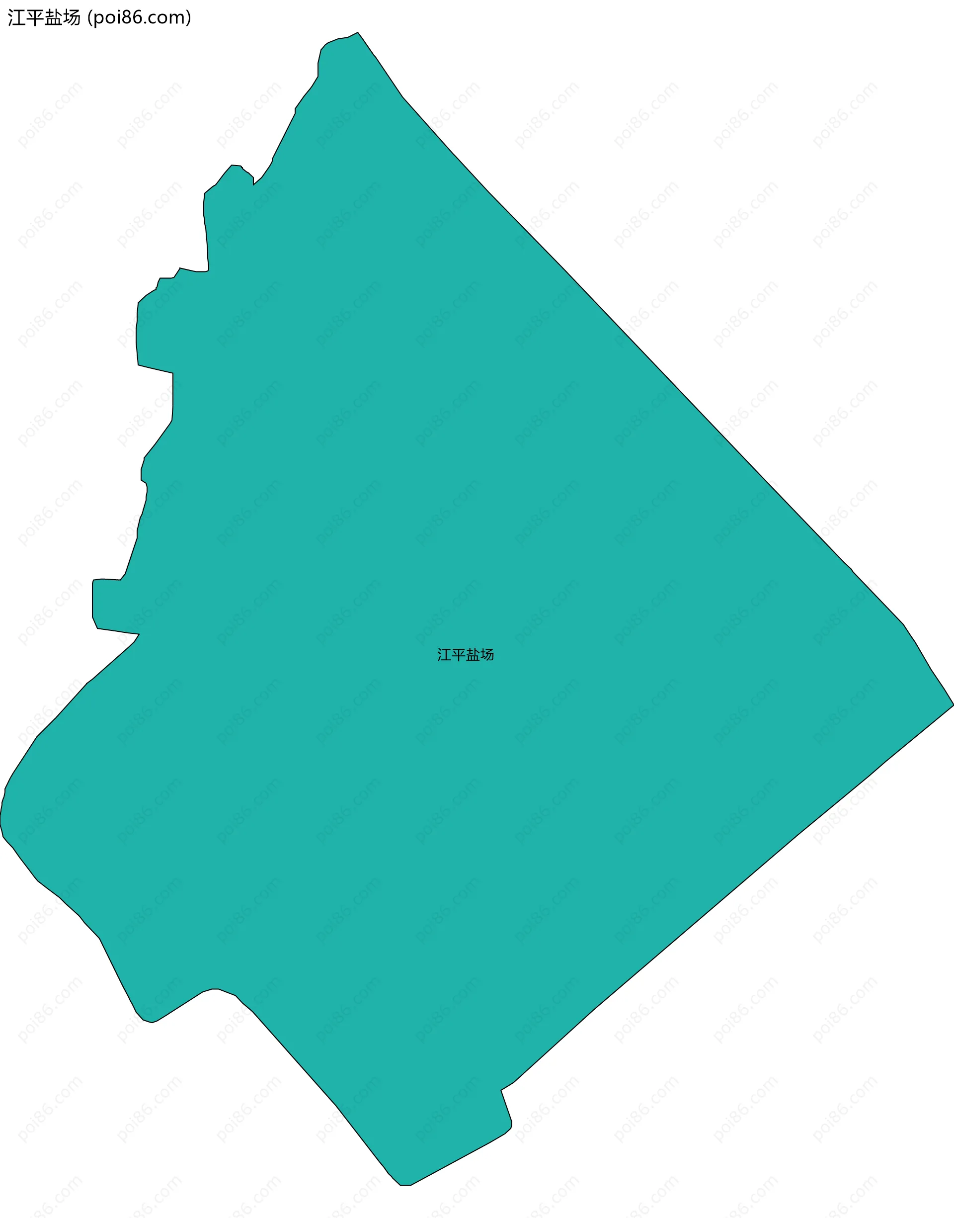 江平盐场边界地图