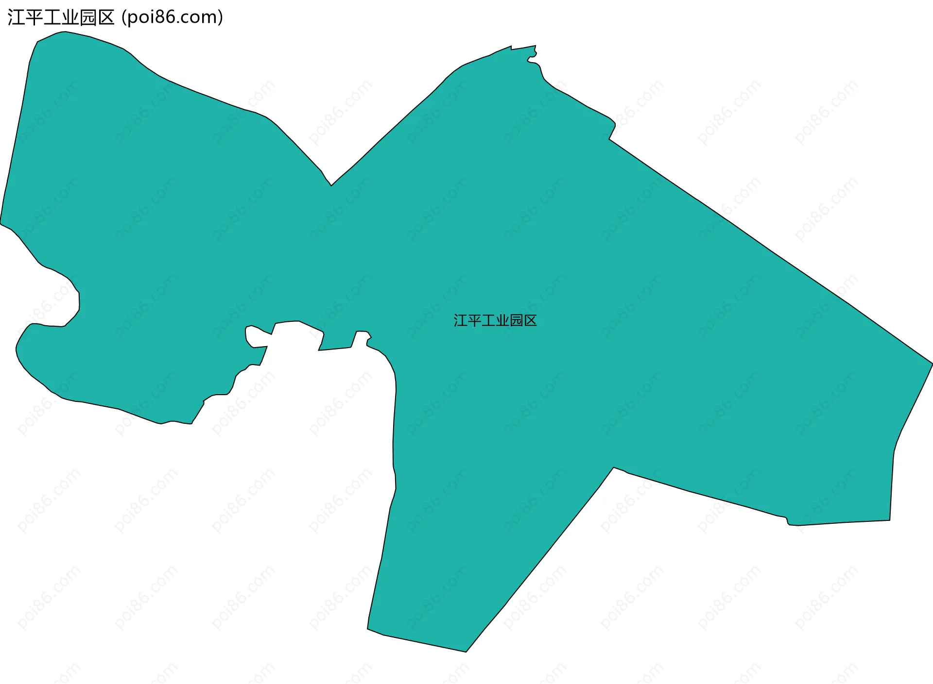 江平工业园区边界地图