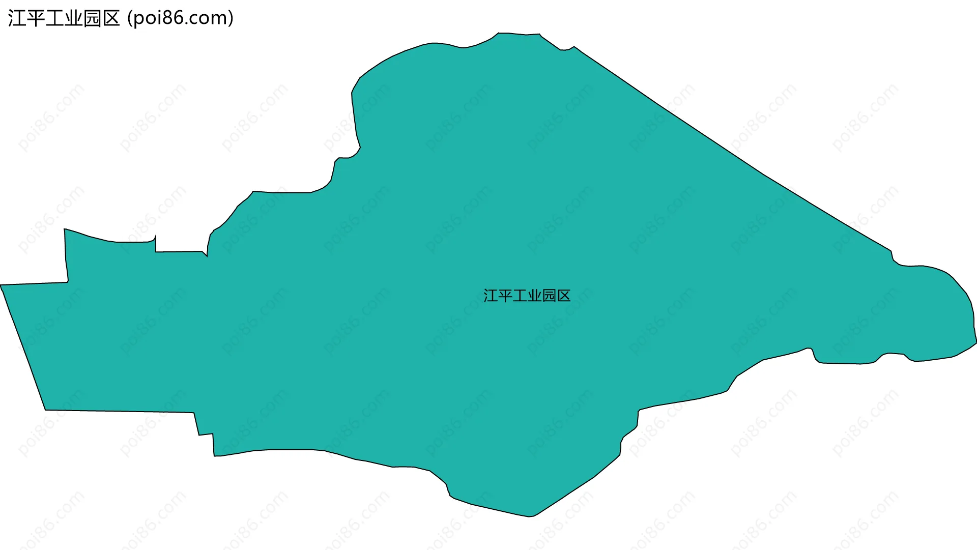 江平工业园区边界地图