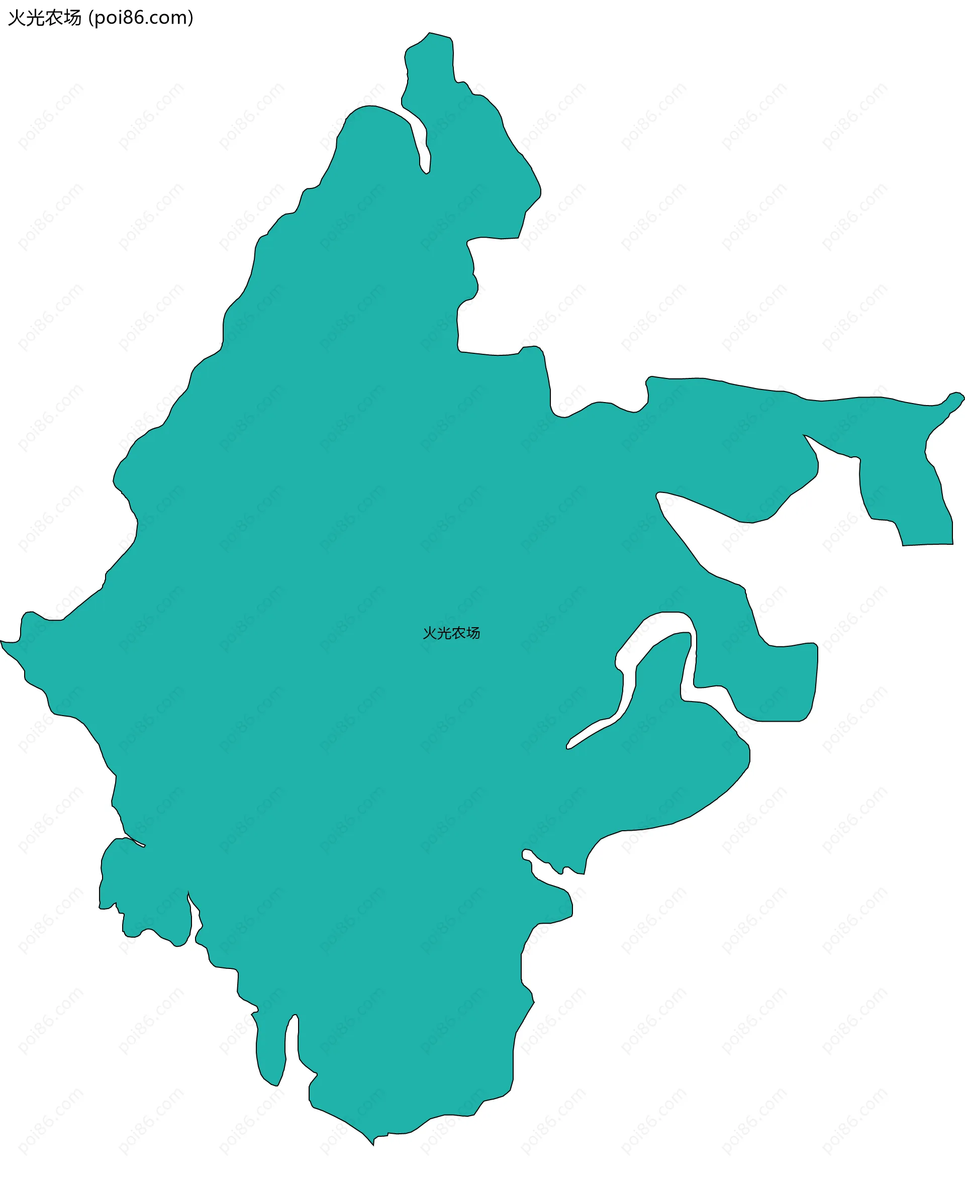 火光农场边界地图