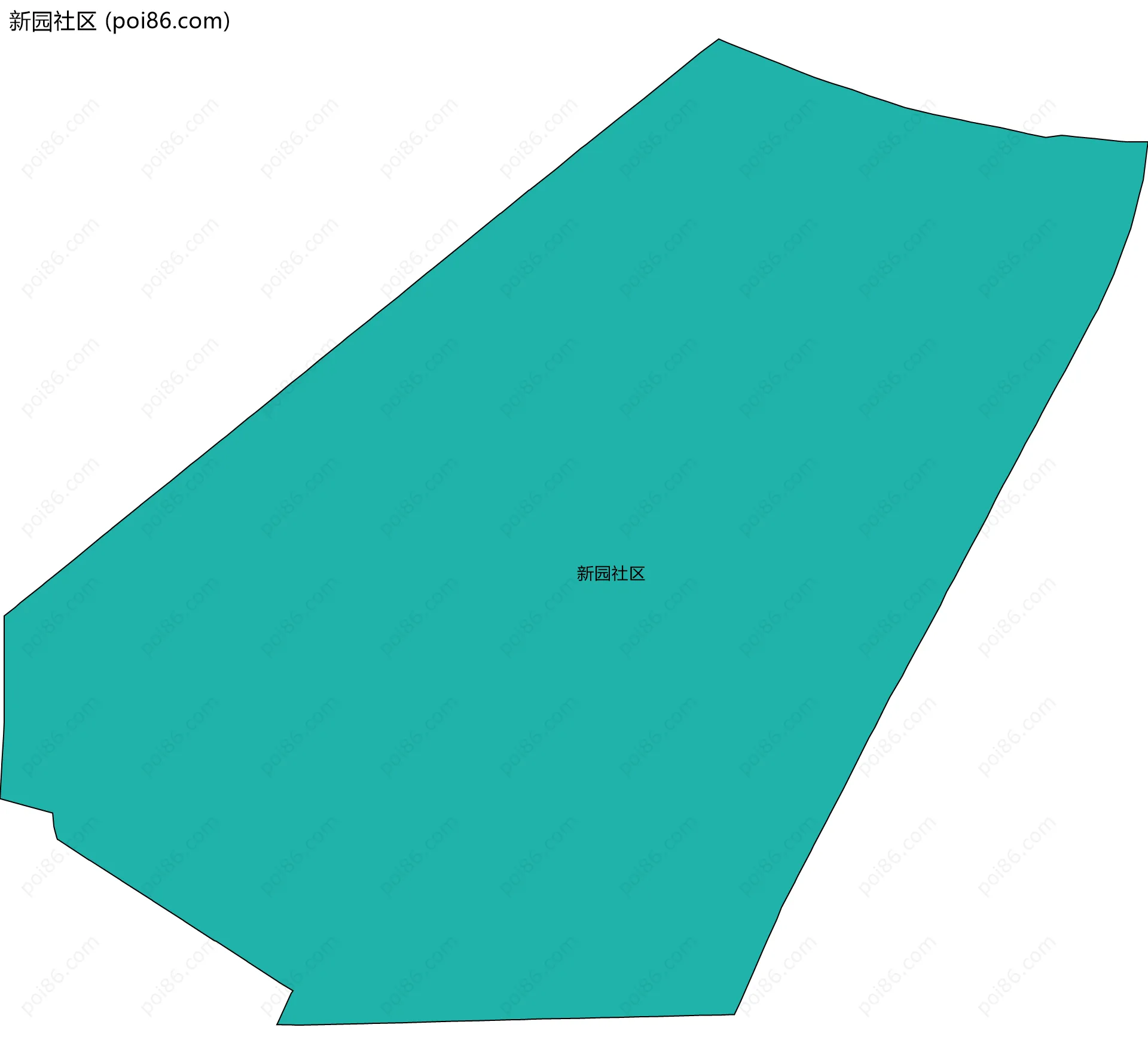 新园社区边界地图