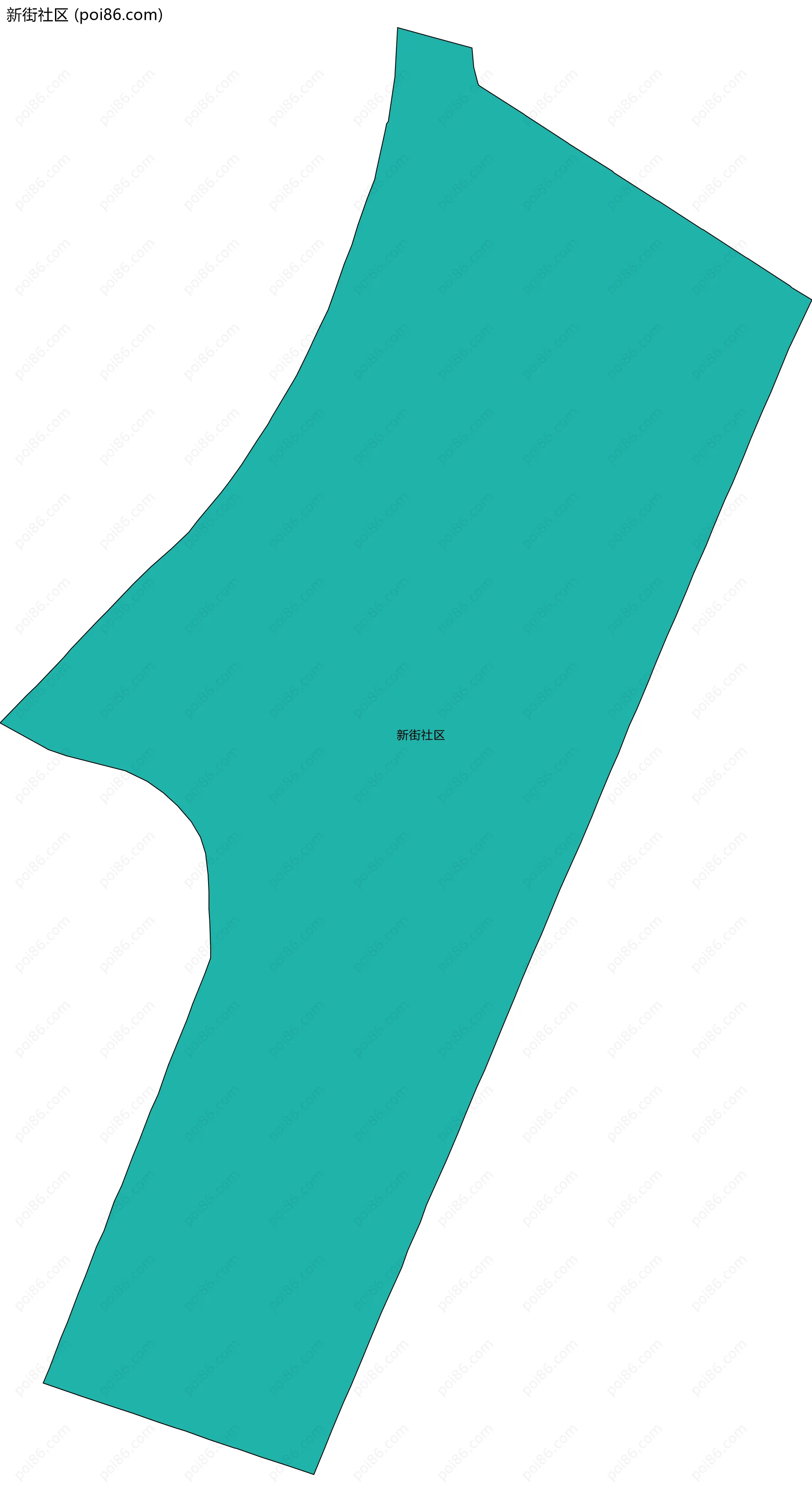 新街社区边界地图