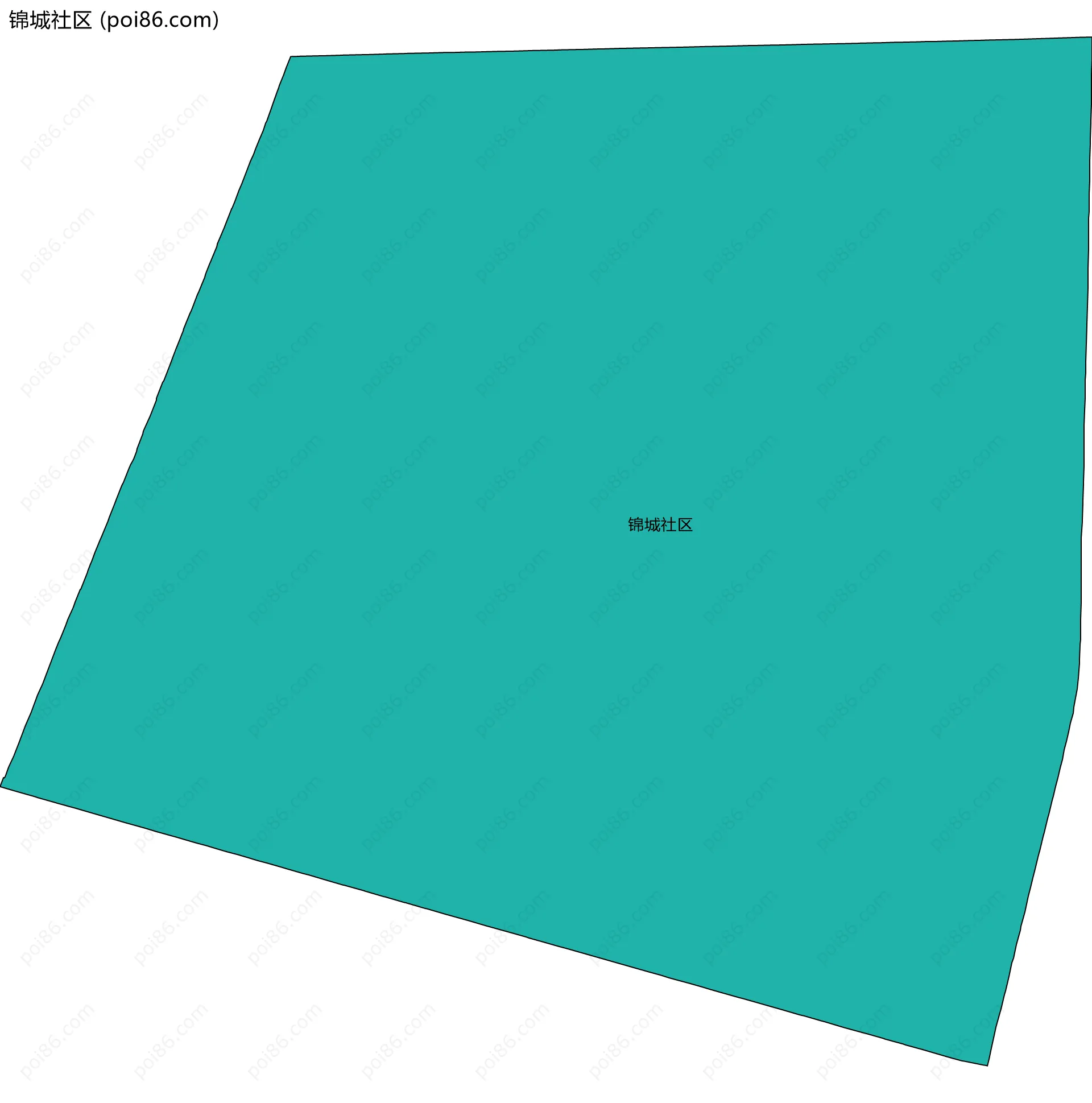 锦城社区边界地图
