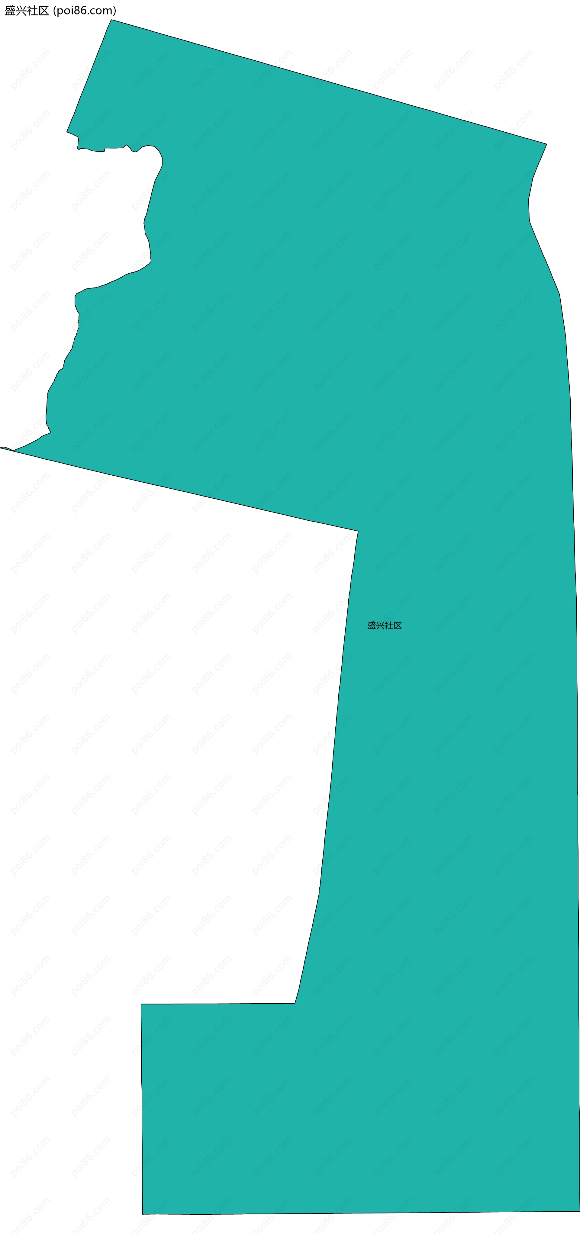 盛兴社区边界地图