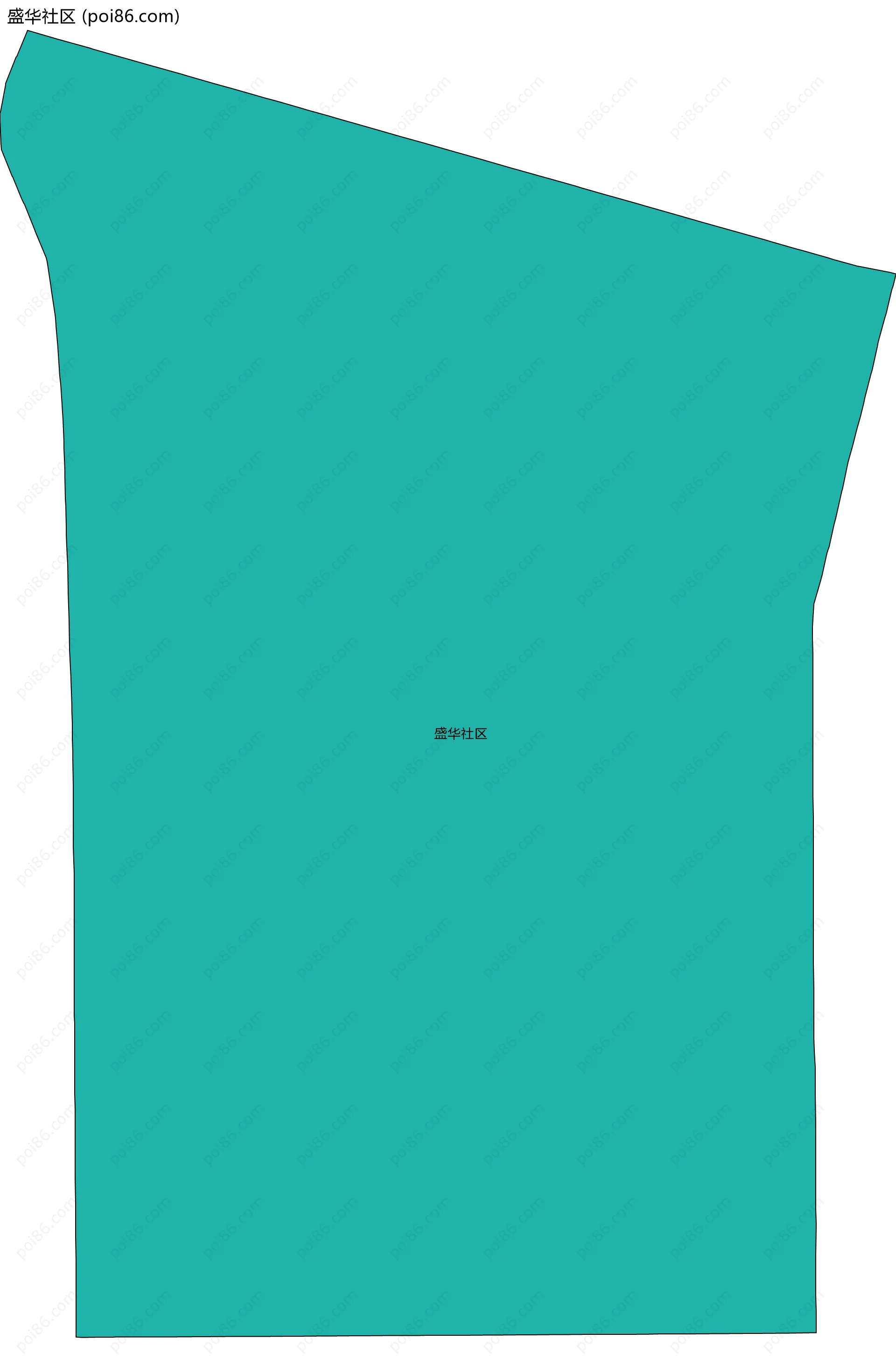 盛华社区边界地图