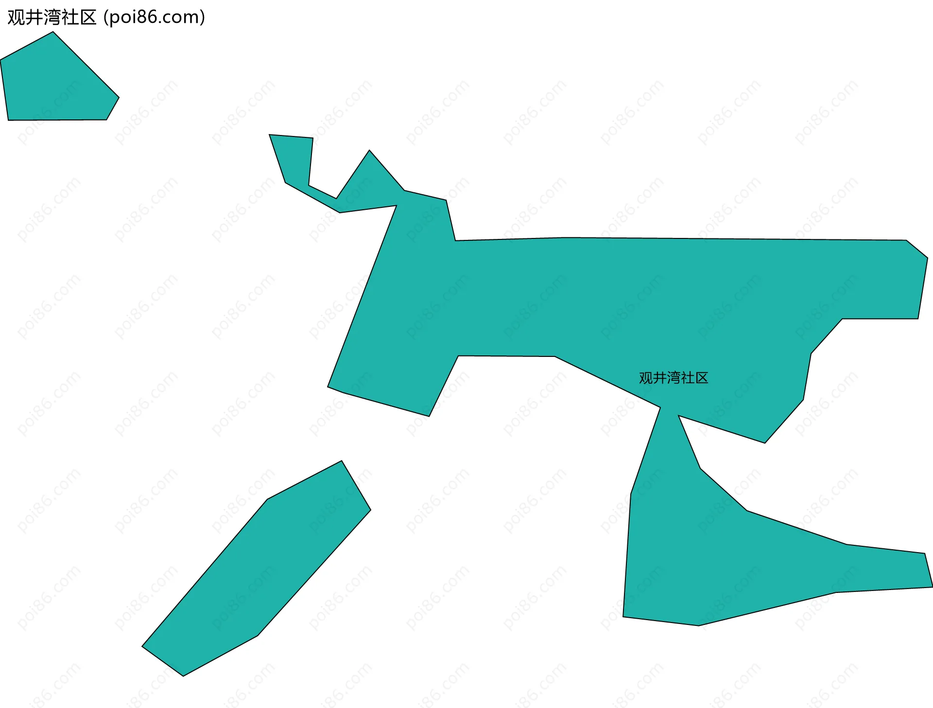 观井湾社区边界地图