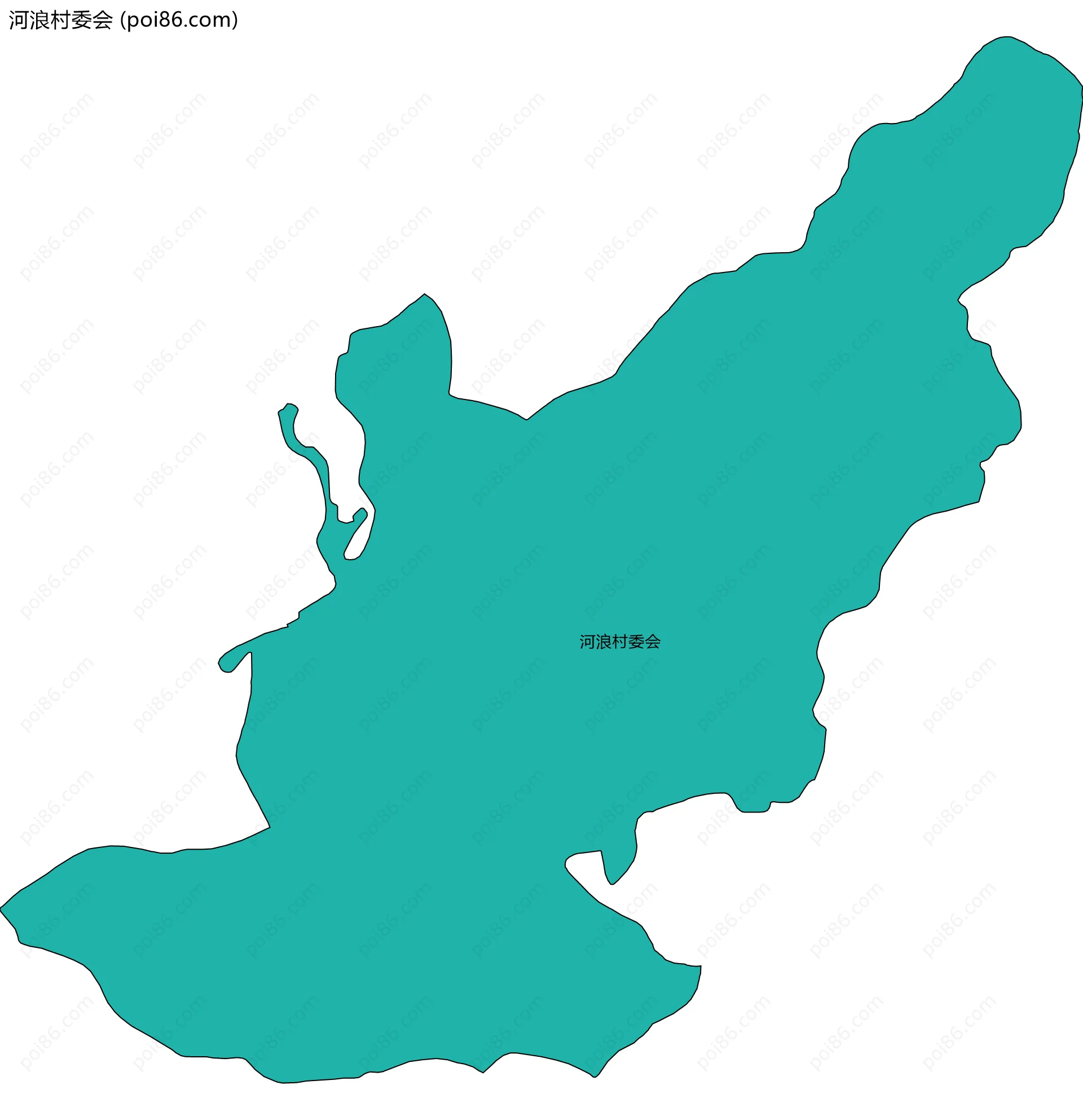 河浪村委会边界地图