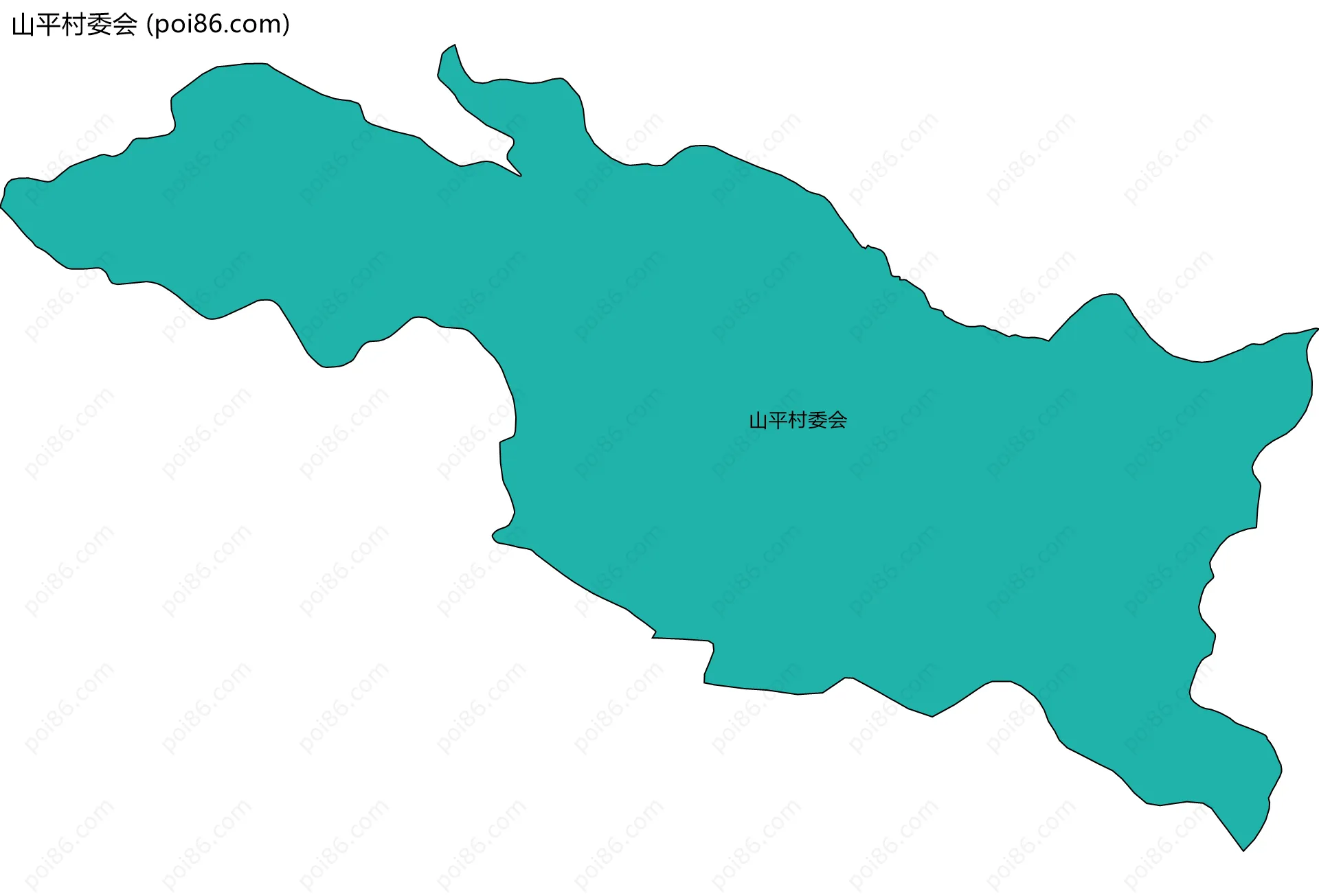山平村委会边界地图