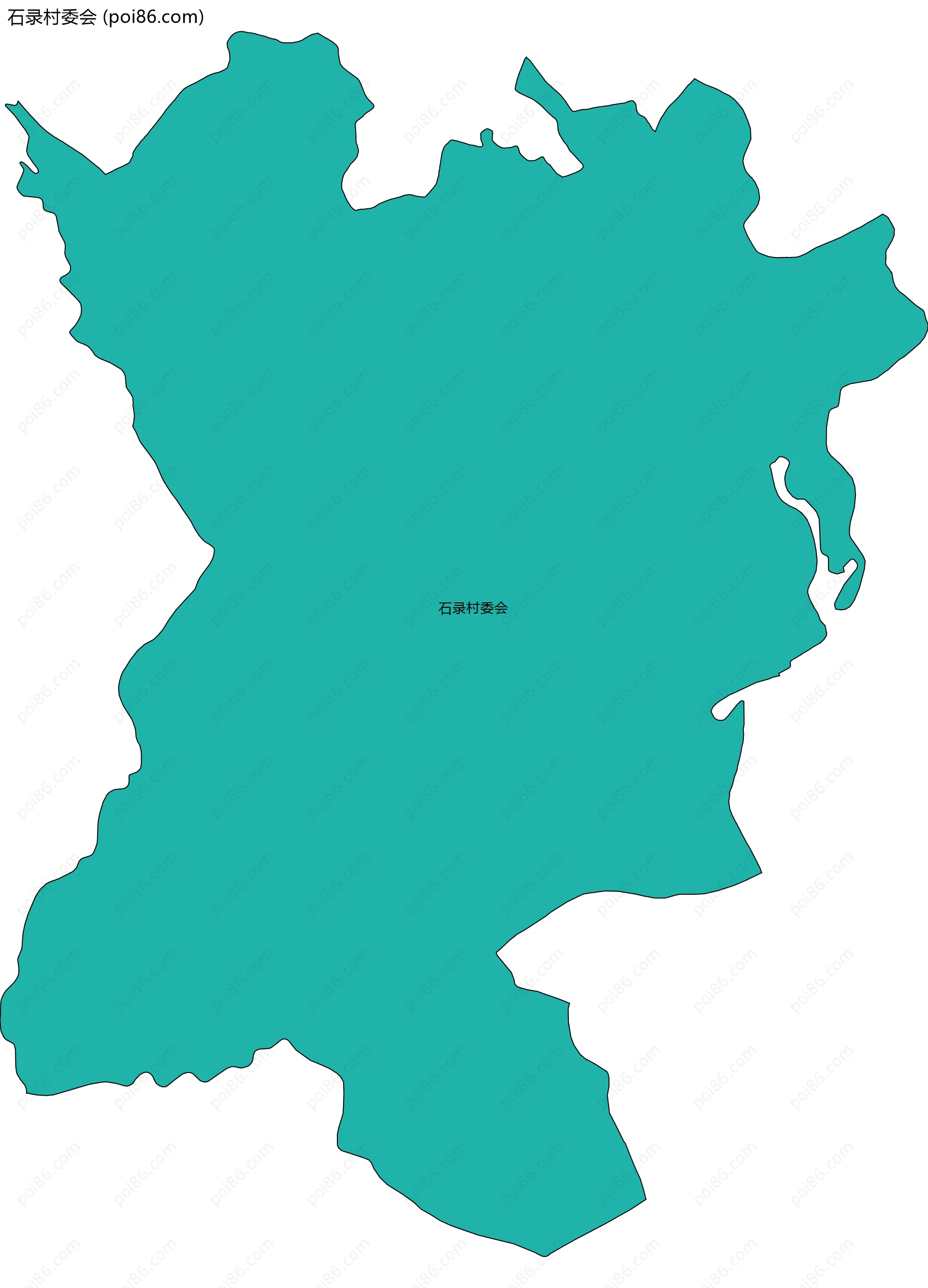 石录村委会边界地图