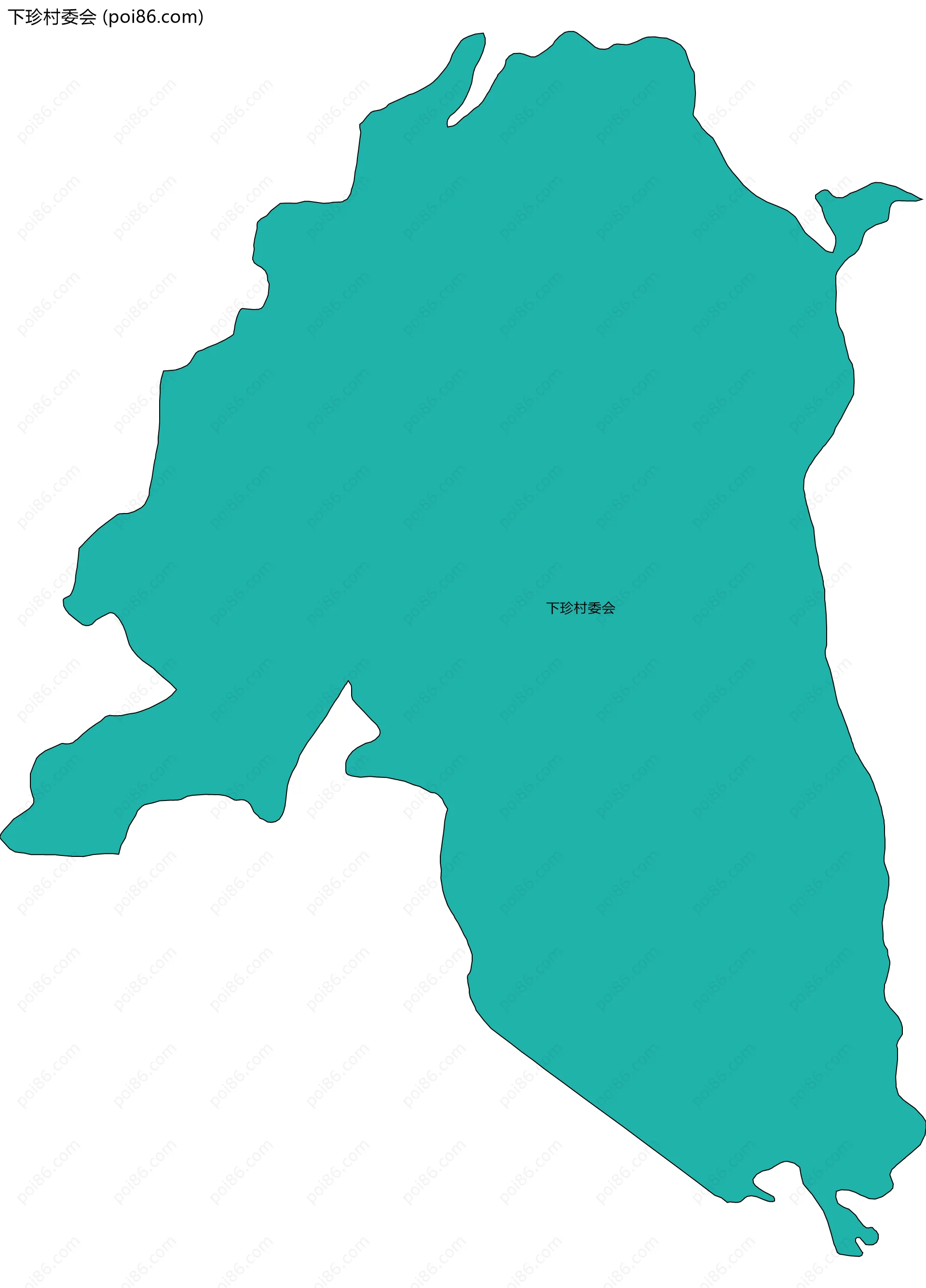 下珍村委会边界地图