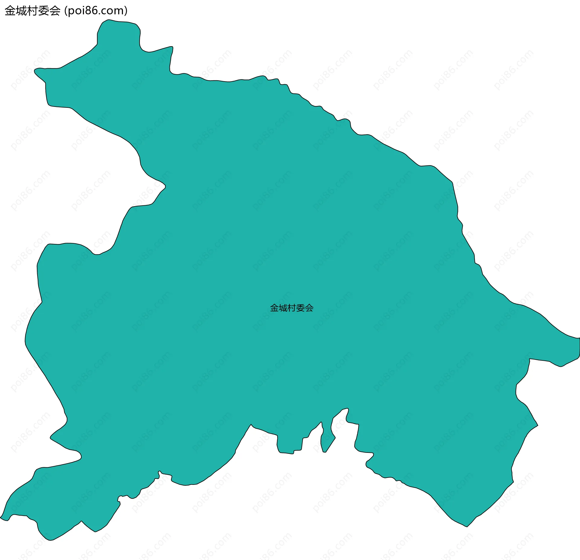 金城村委会边界地图