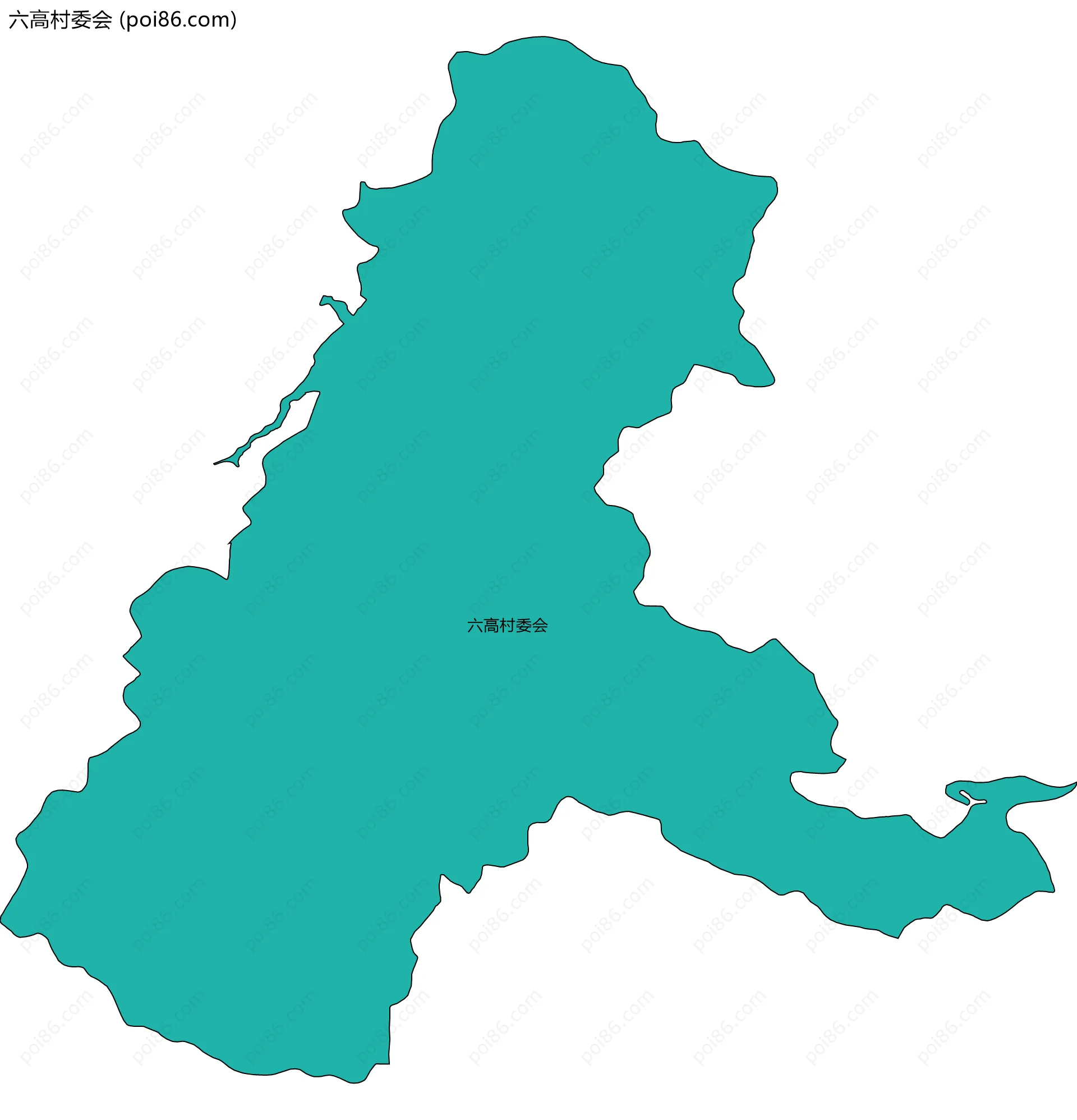 六高村委会边界地图