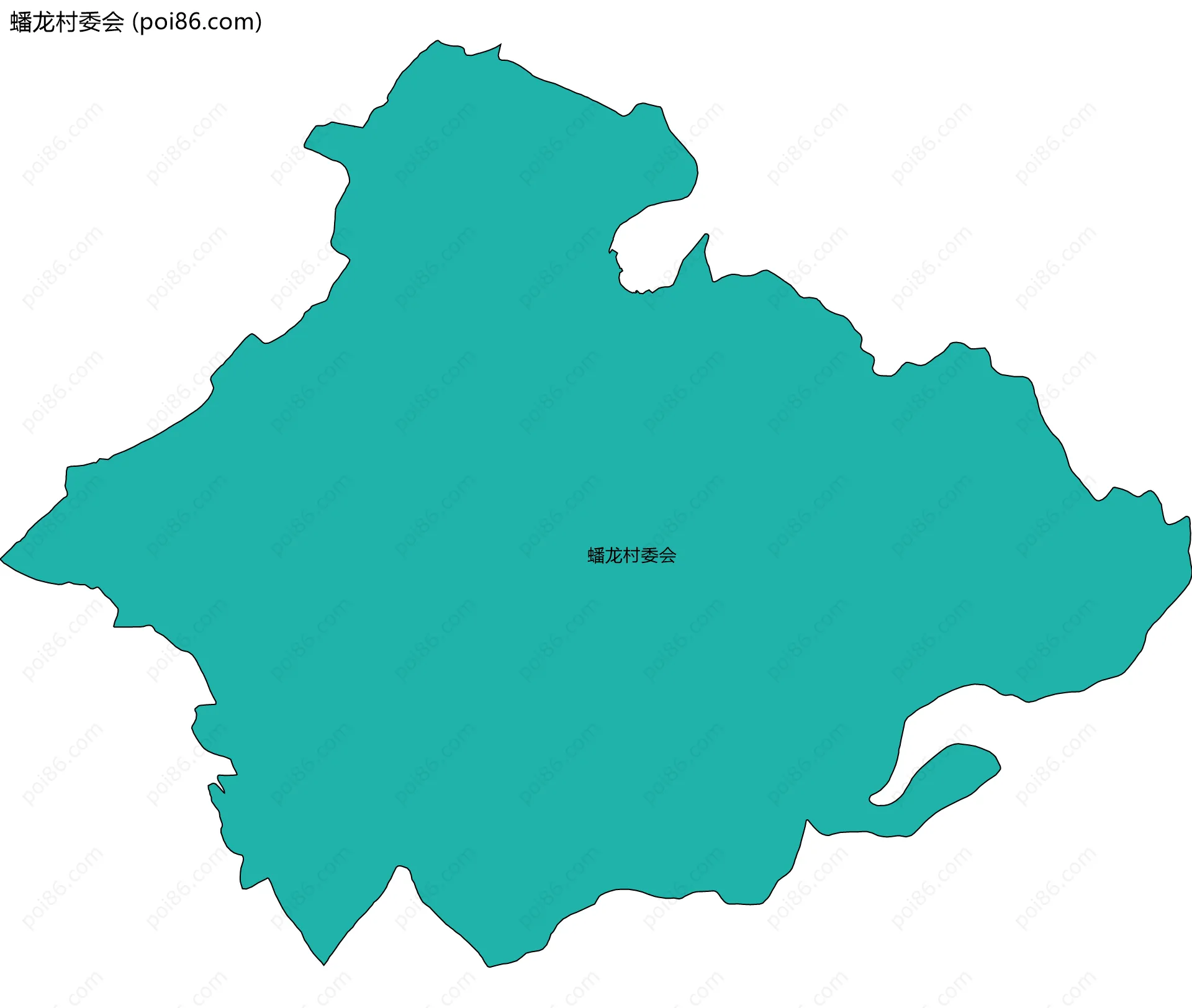 蟠龙村委会边界地图