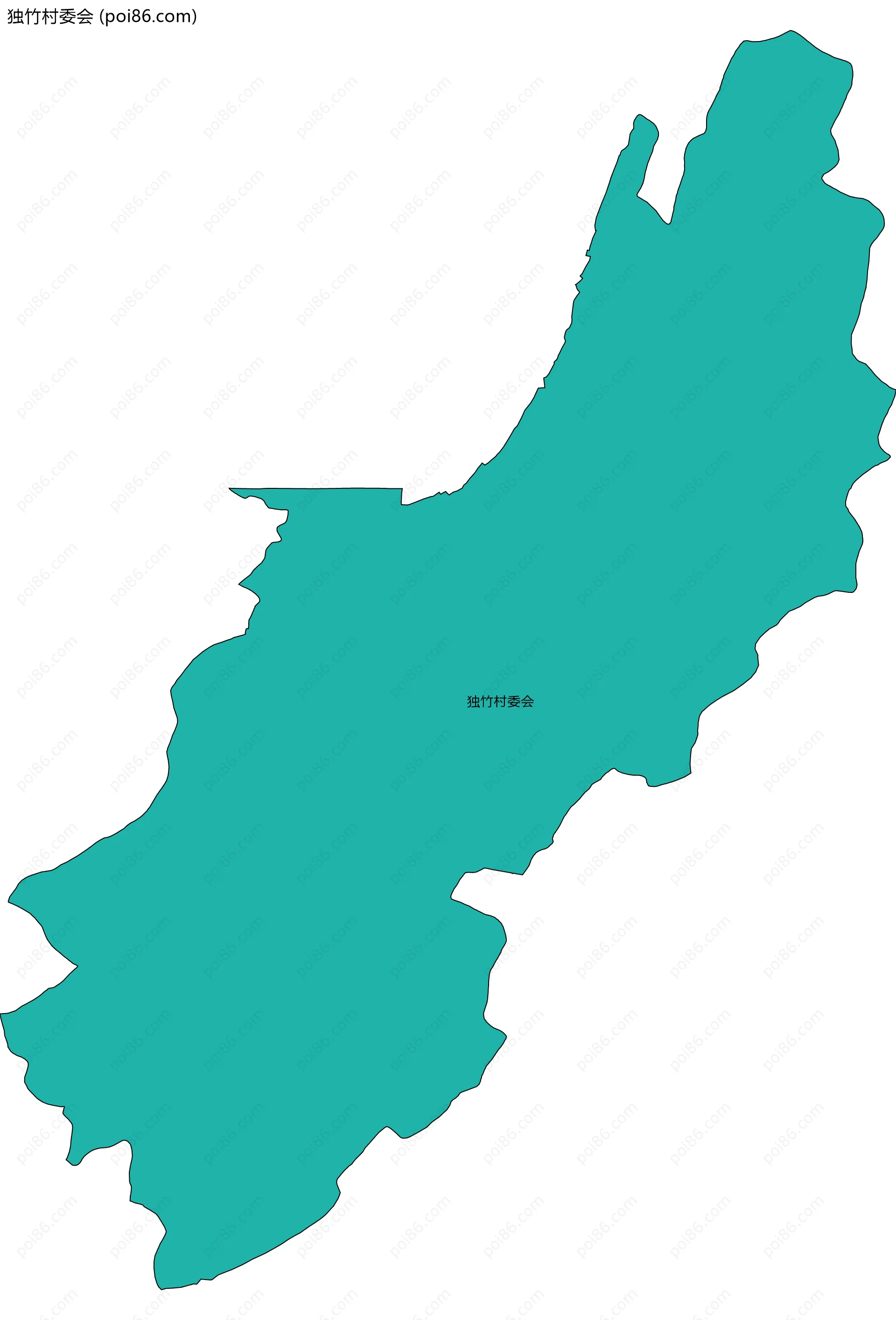 独竹村委会边界地图