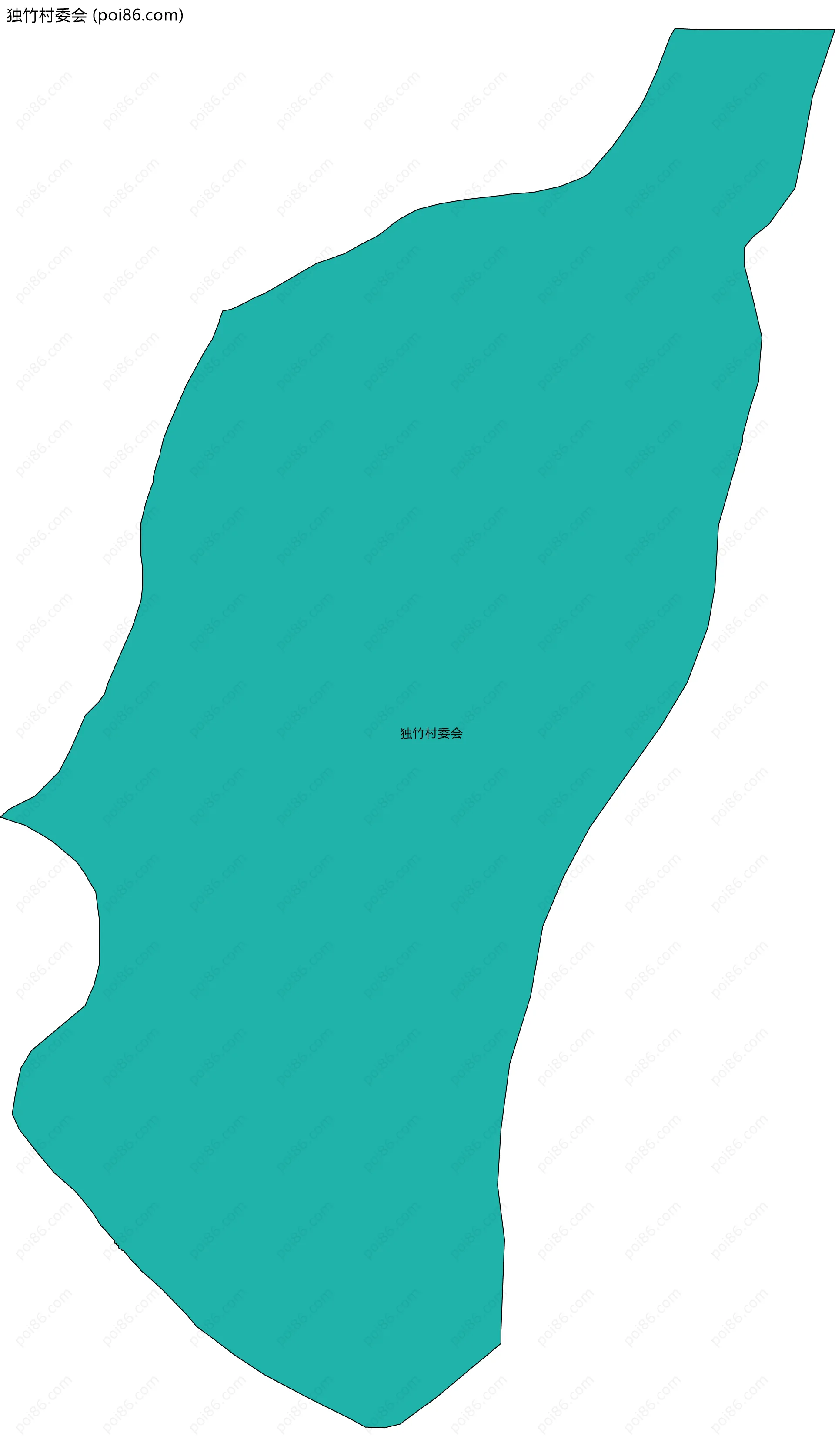 独竹村委会边界地图