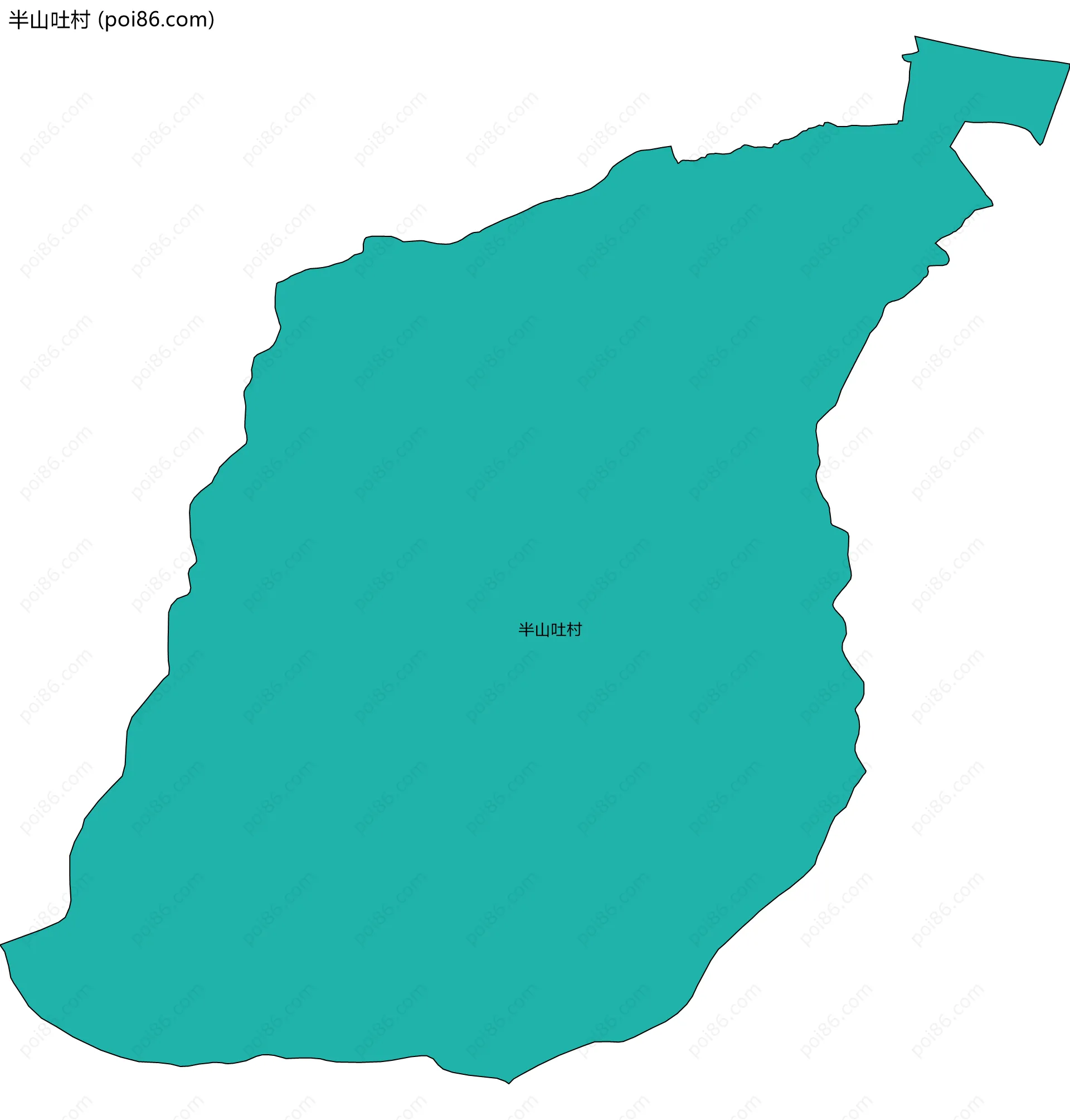 半山吐村边界地图