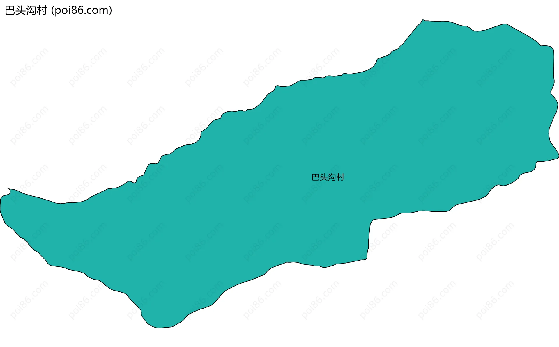 巴头沟村边界地图