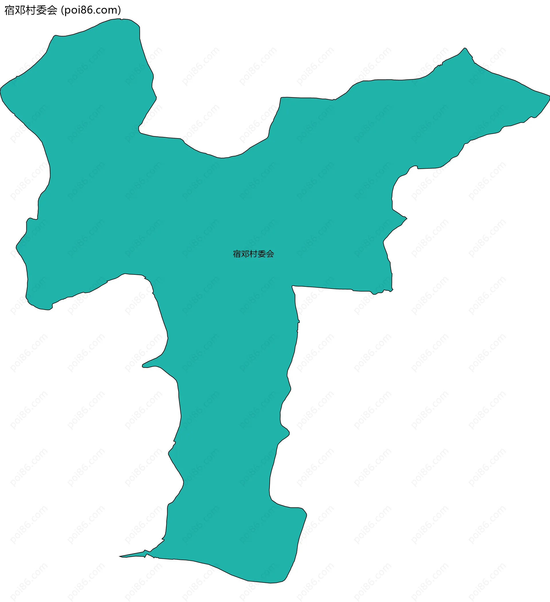 宿邓村委会边界地图