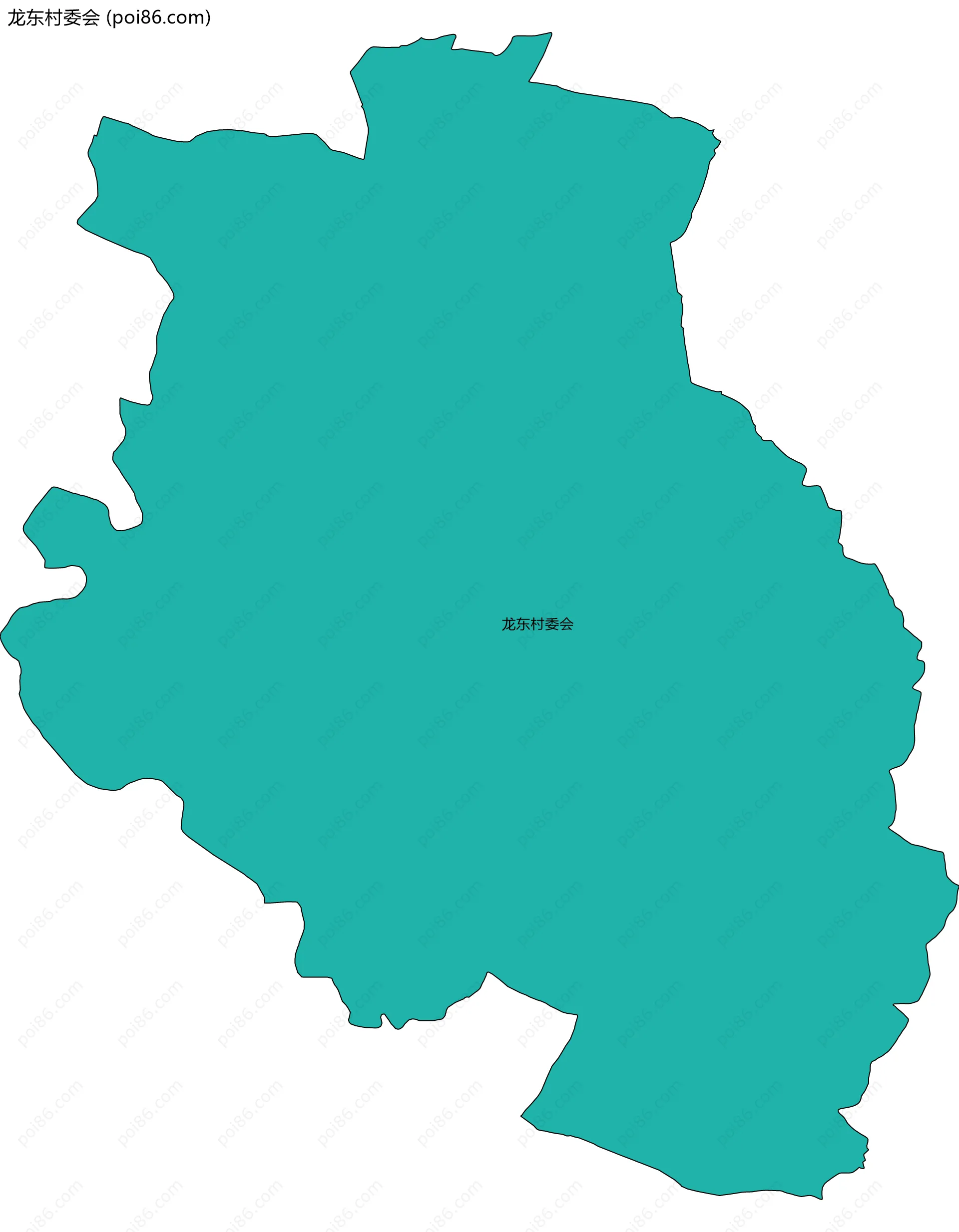 龙东村委会边界地图