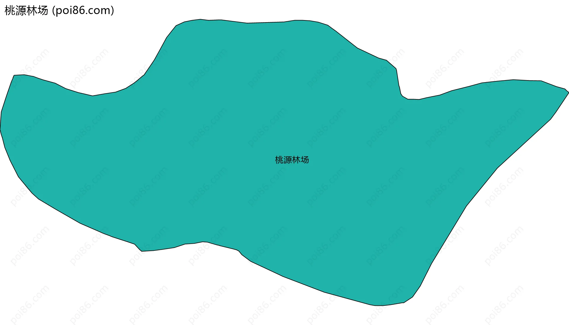 桃源林场边界地图