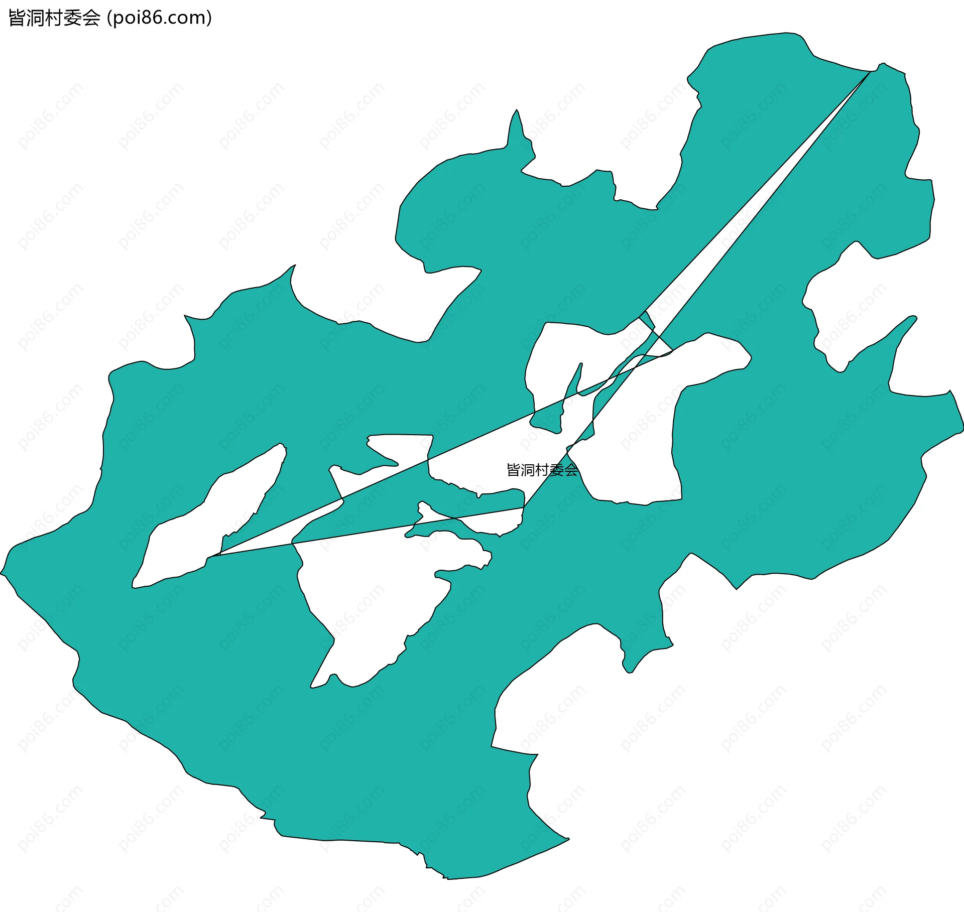 皆洞村委会边界地图