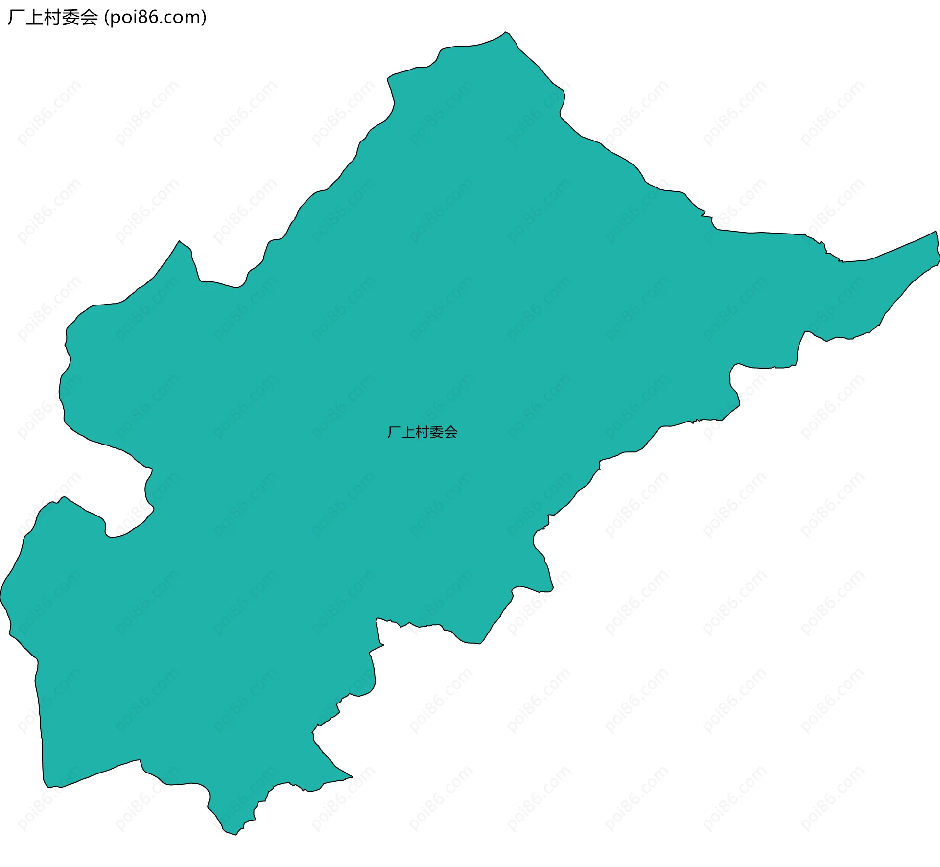厂上村委会边界地图
