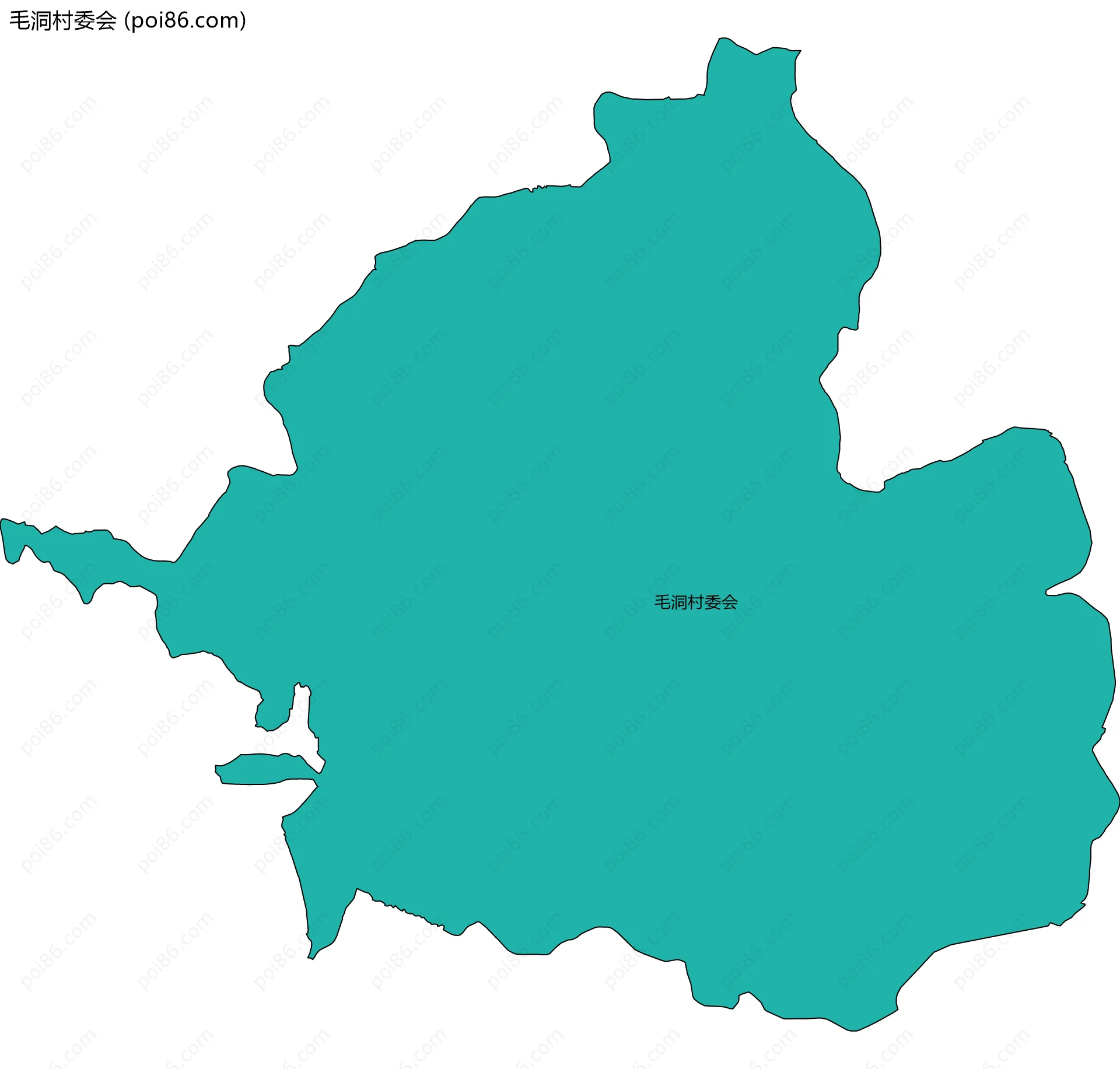 毛洞村委会边界地图
