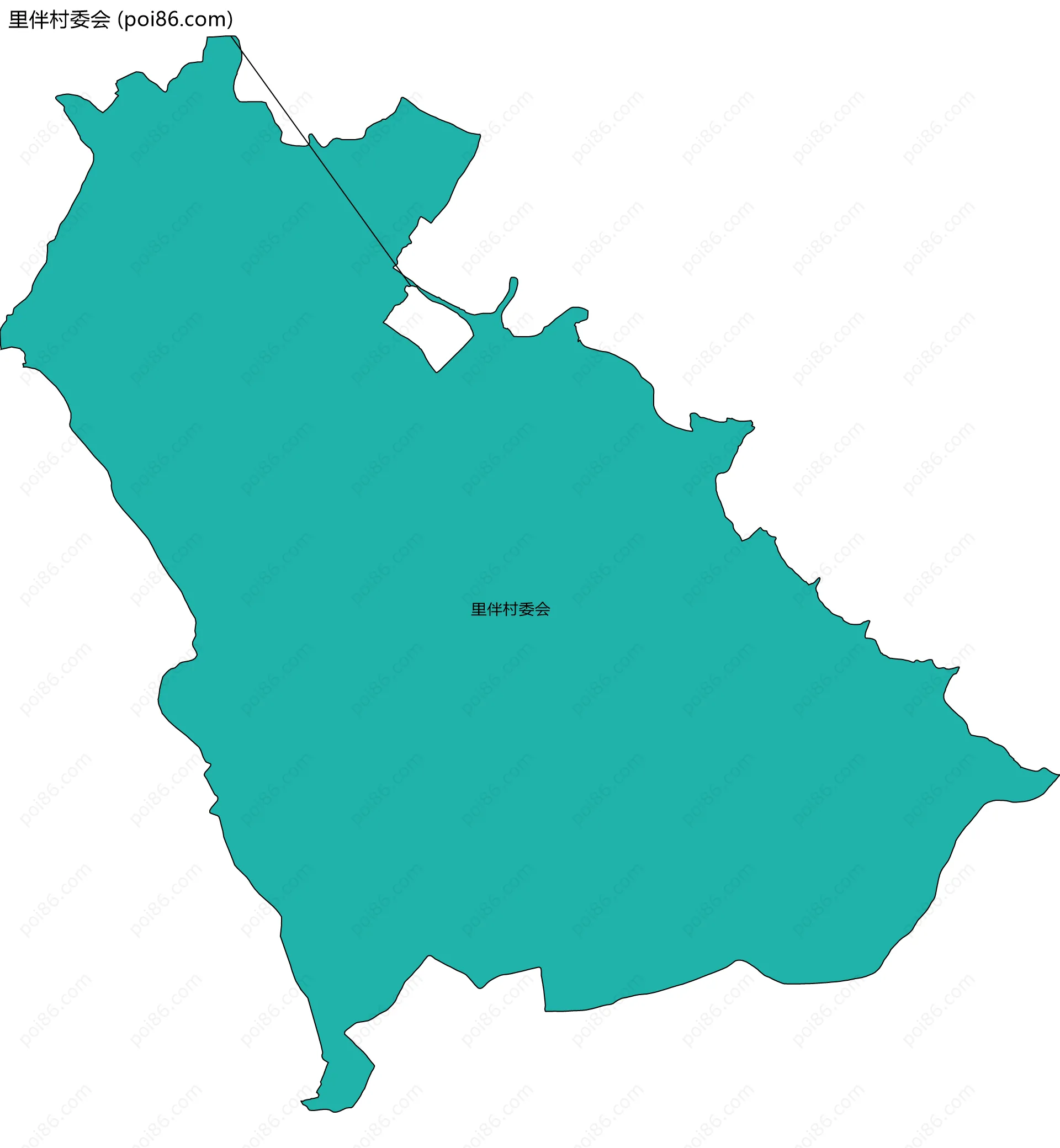 里伴村委会边界地图