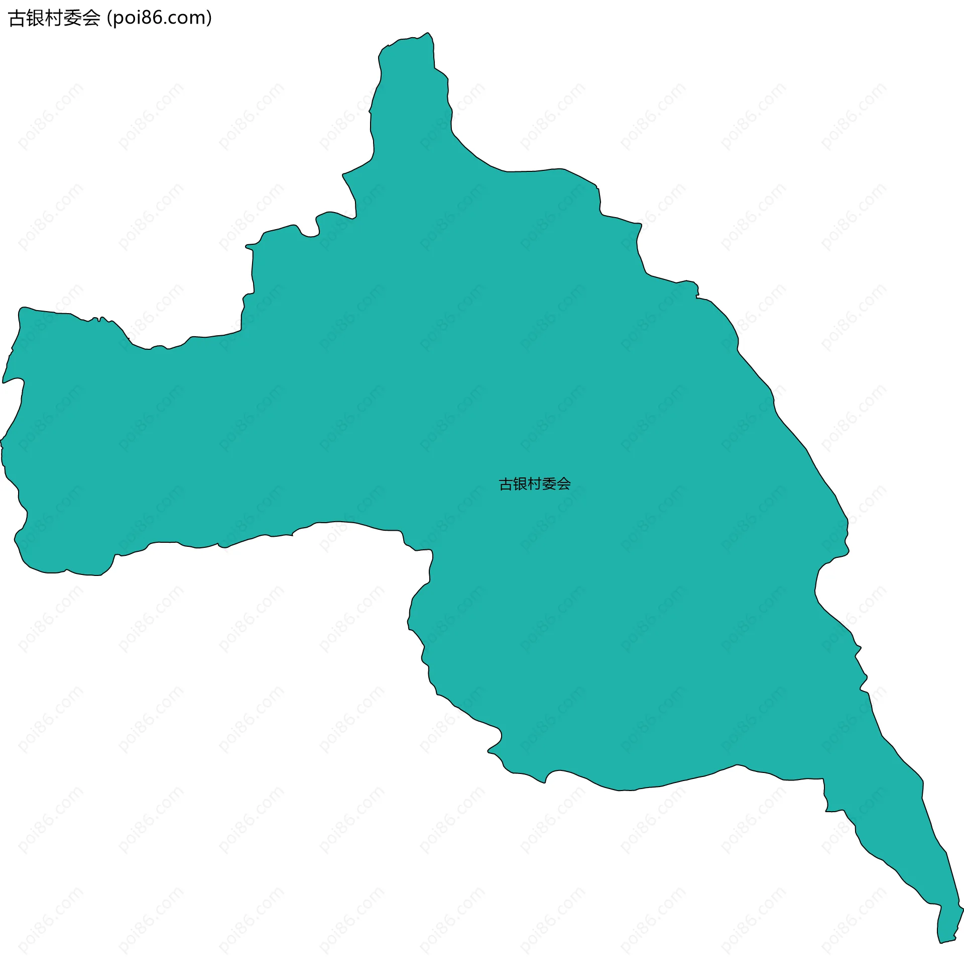 古银村委会边界地图