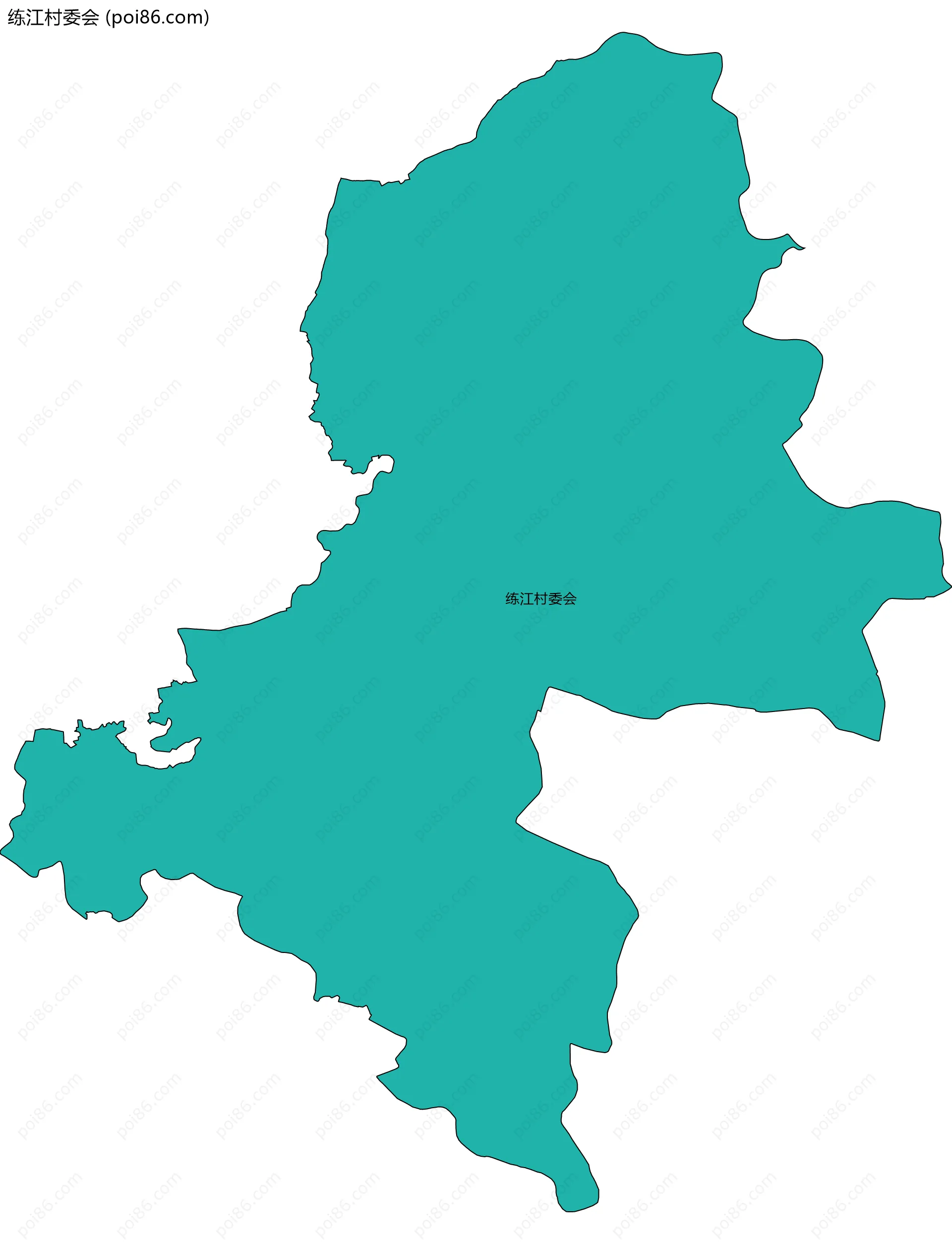 练江村委会边界地图
