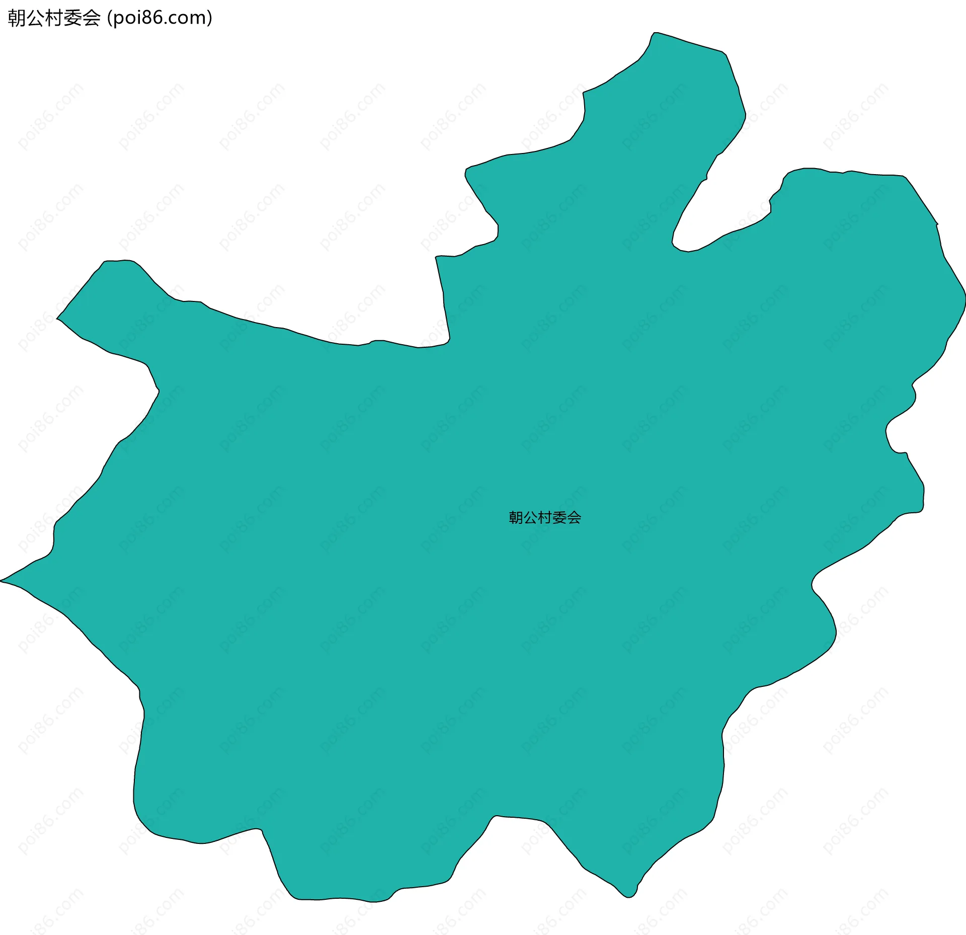 朝公村委会边界地图