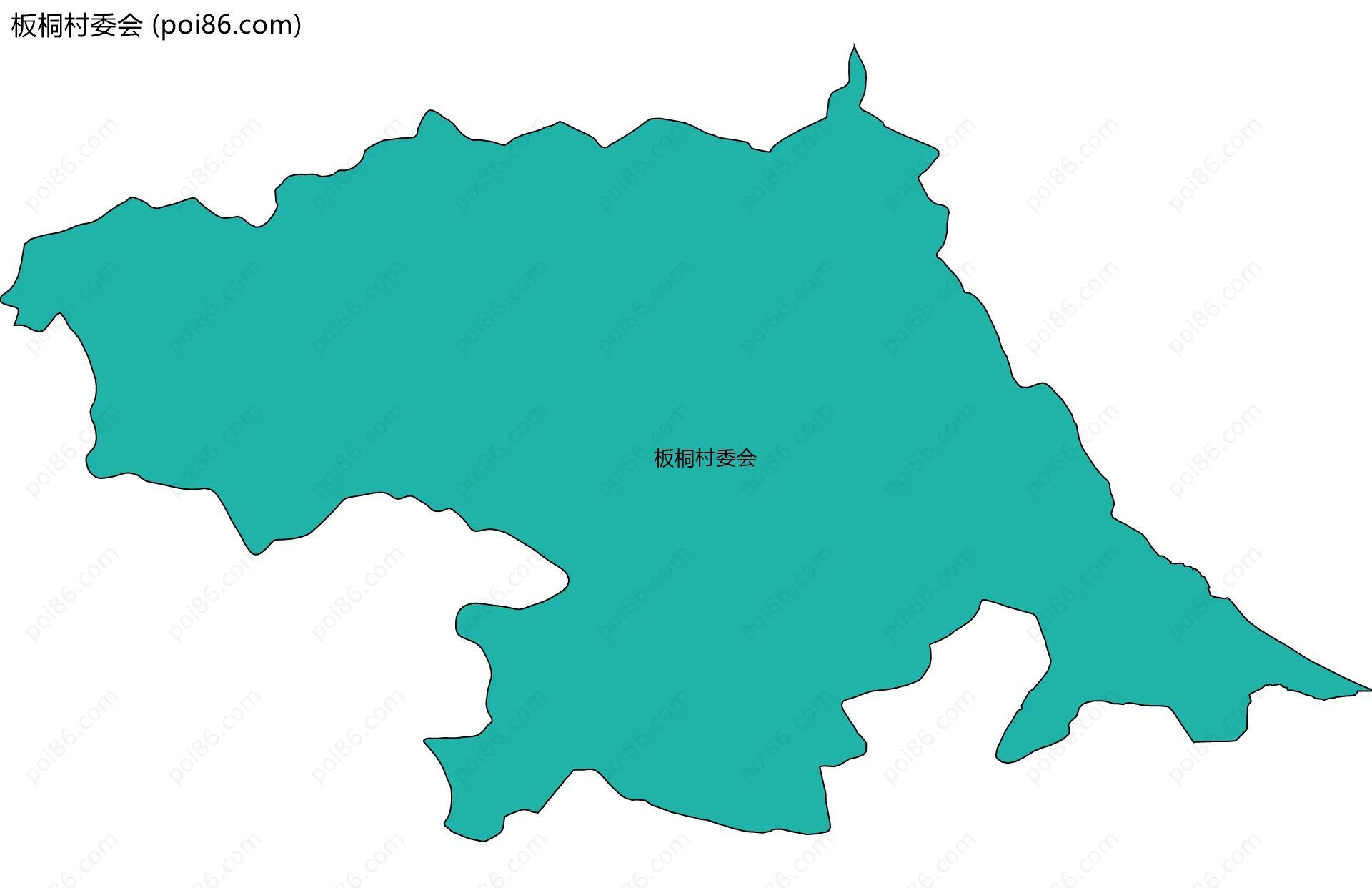 板桐村委会边界地图