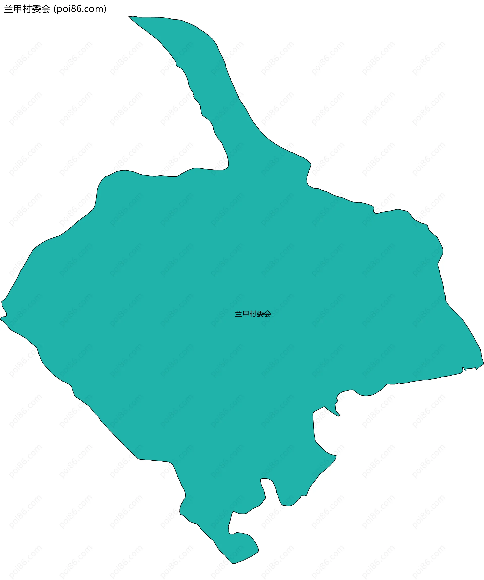 兰甲村委会边界地图
