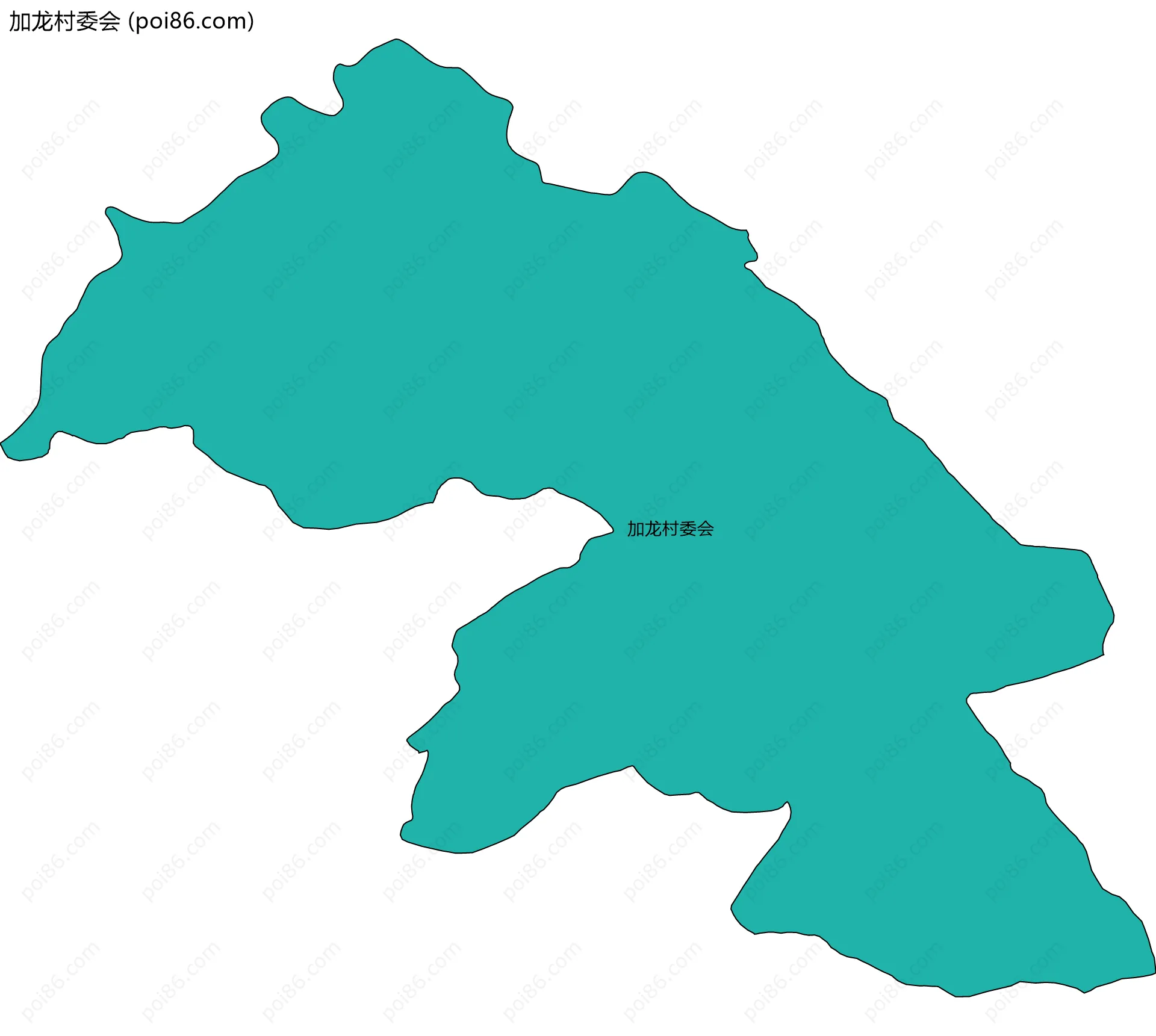 加龙村委会边界地图