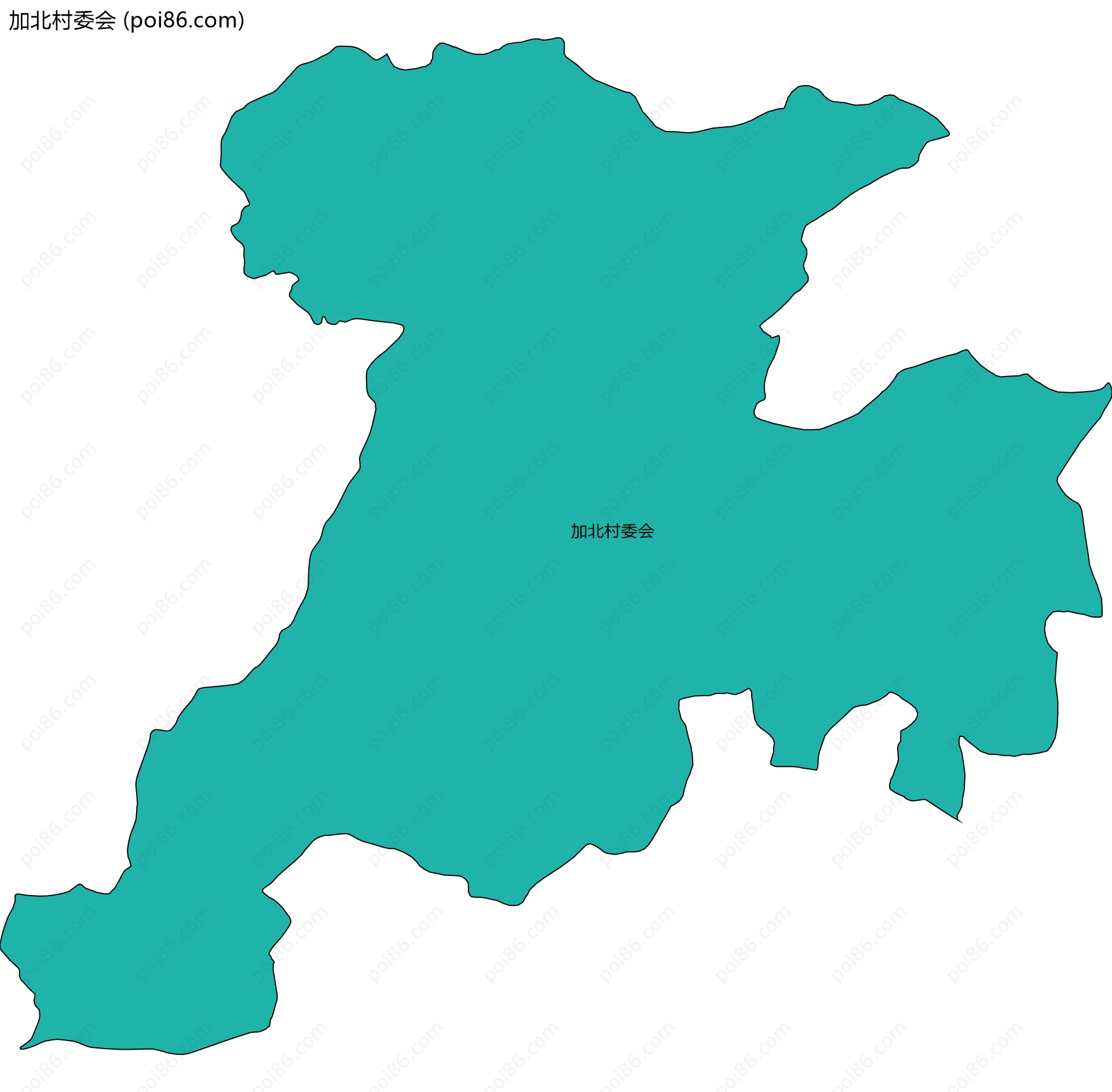 加北村委会边界地图