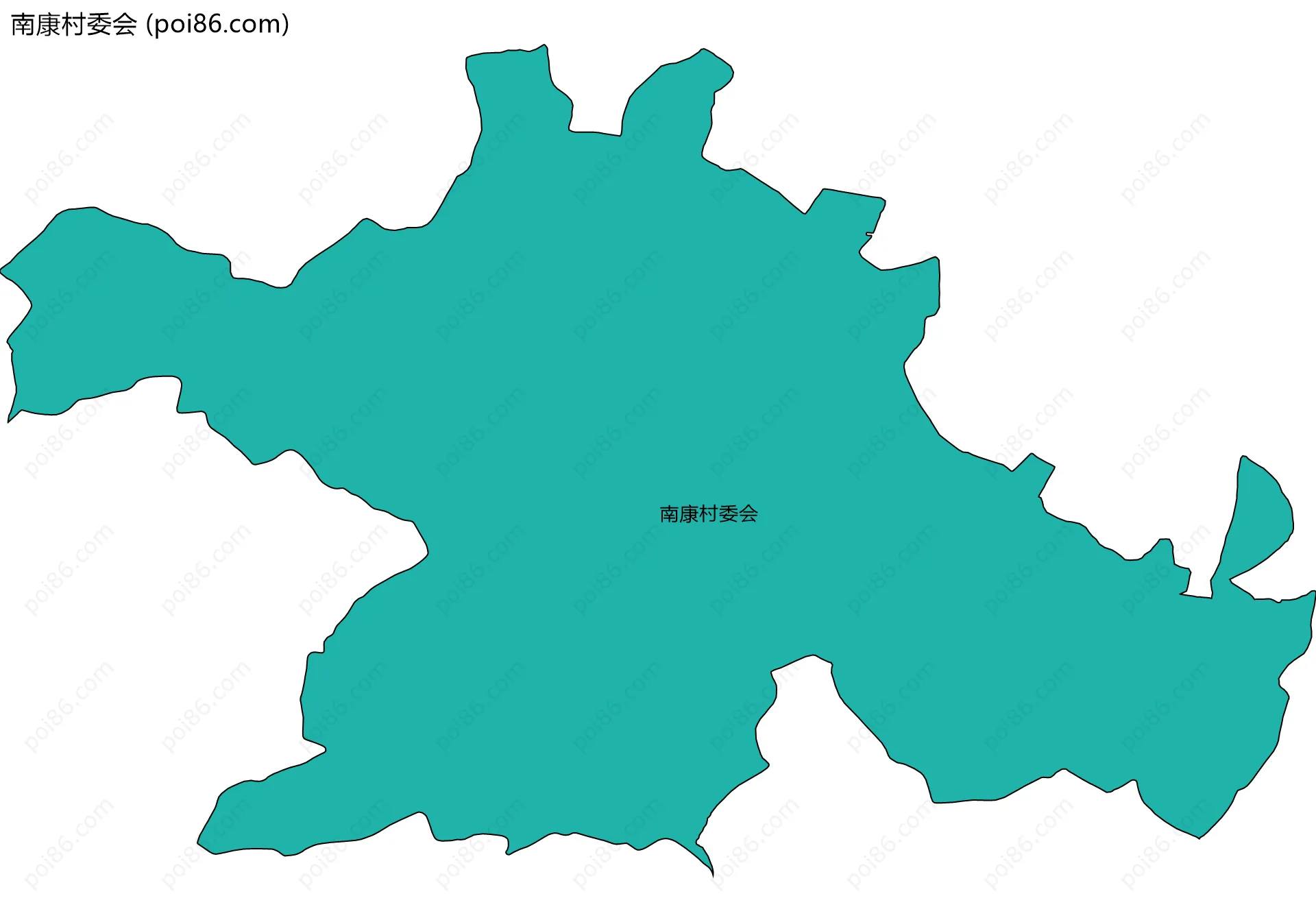 南康村委会边界地图