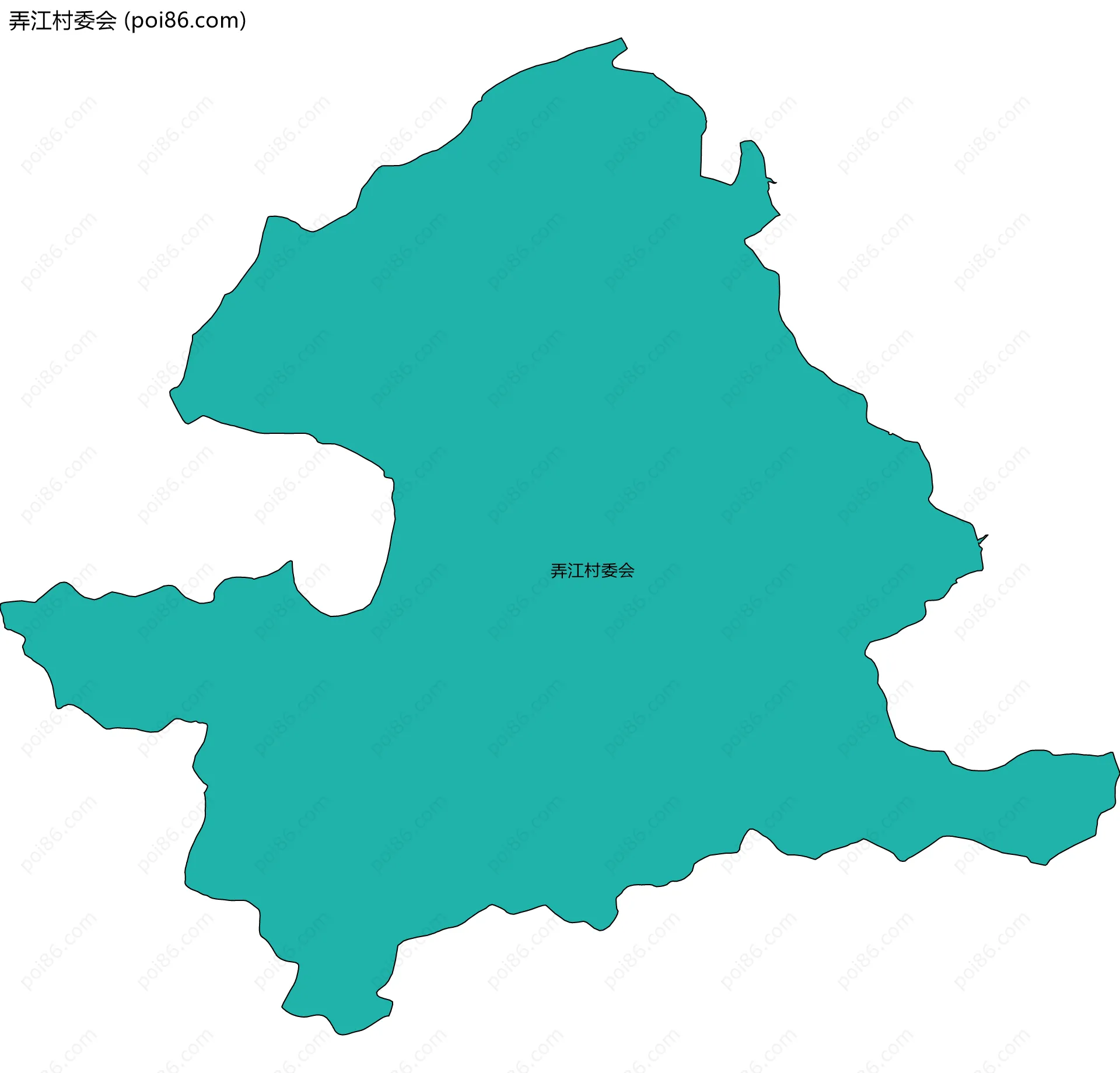 弄江村委会边界地图