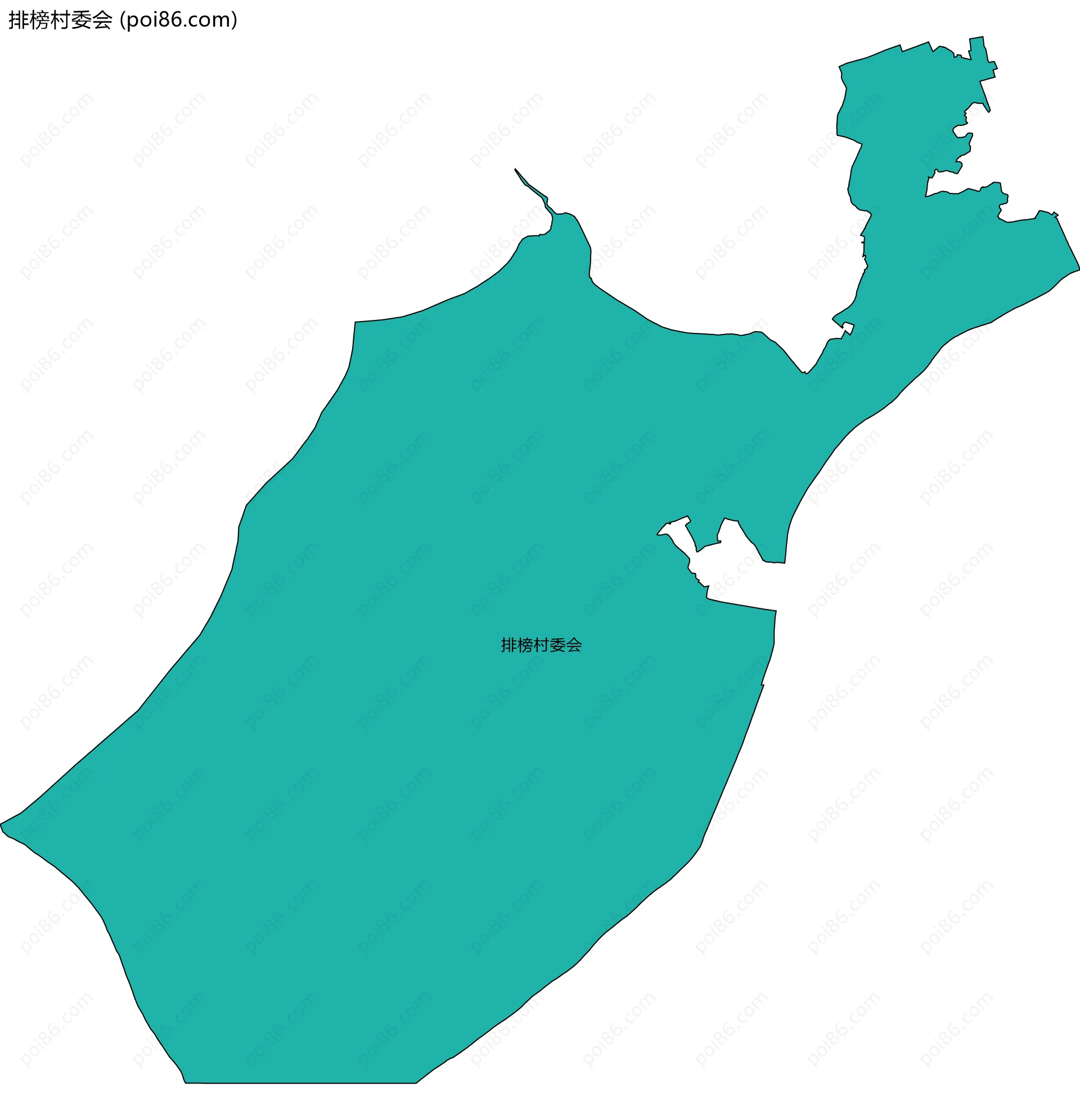 排榜村委会边界地图