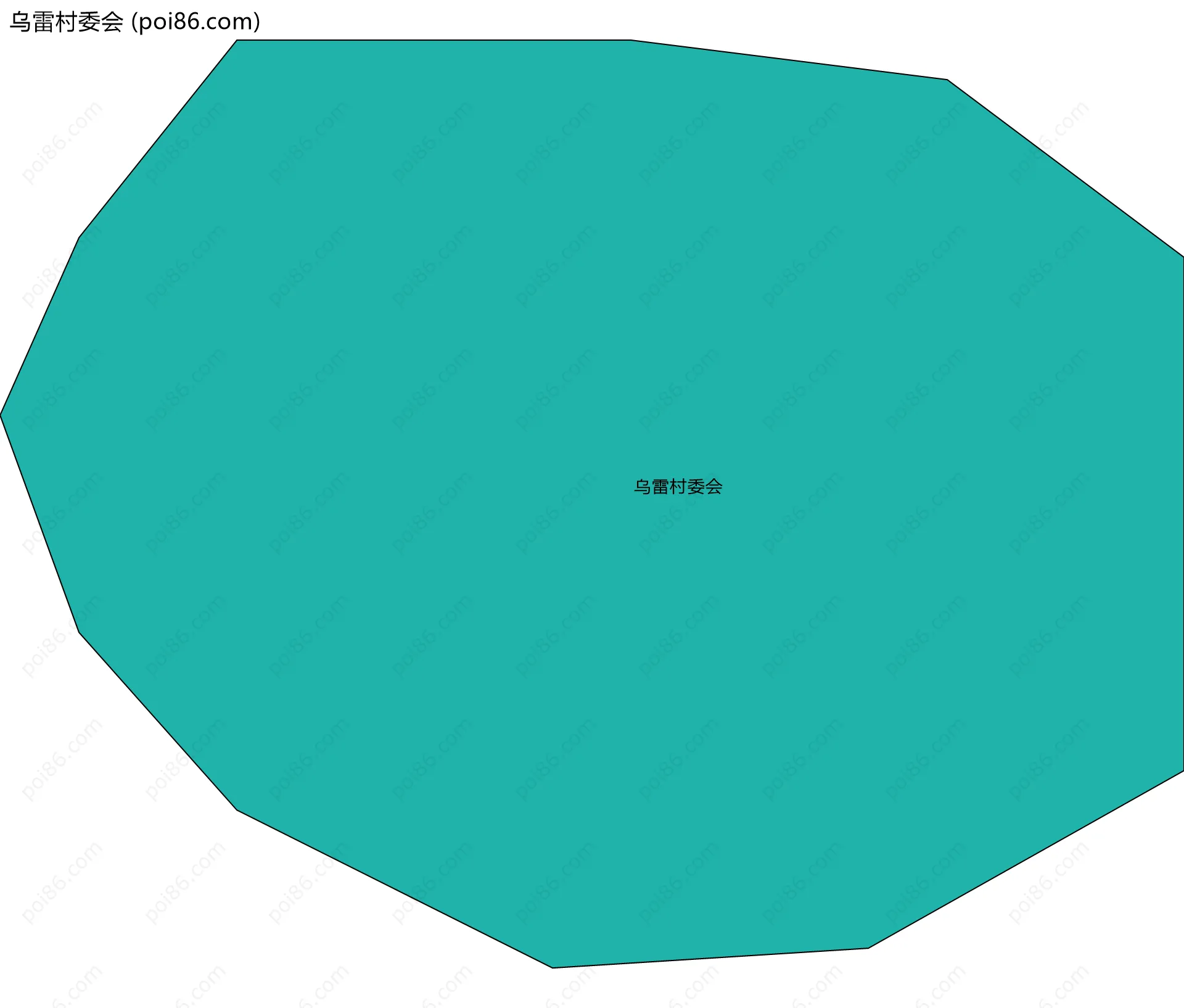 乌雷村委会边界地图