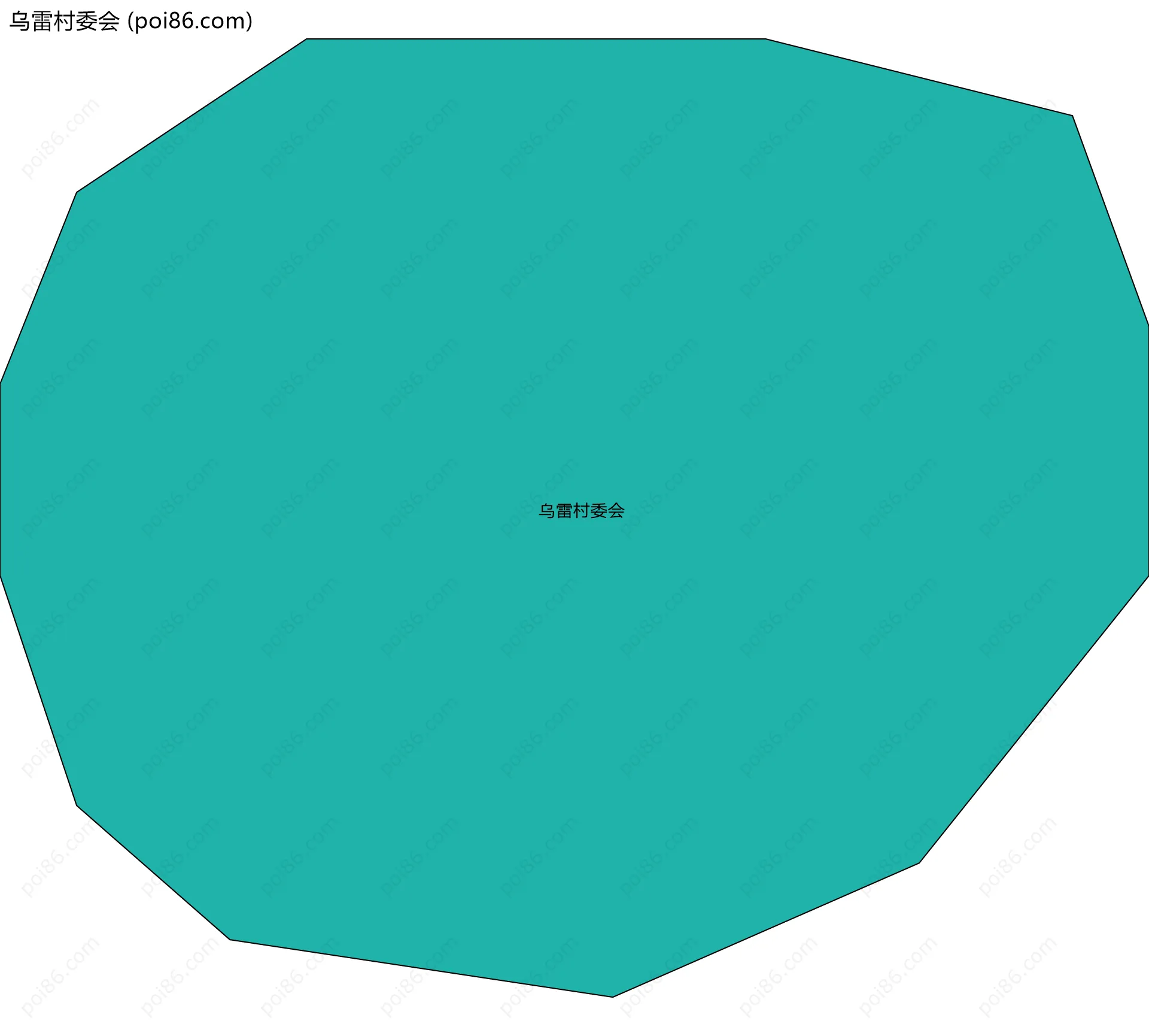 乌雷村委会边界地图