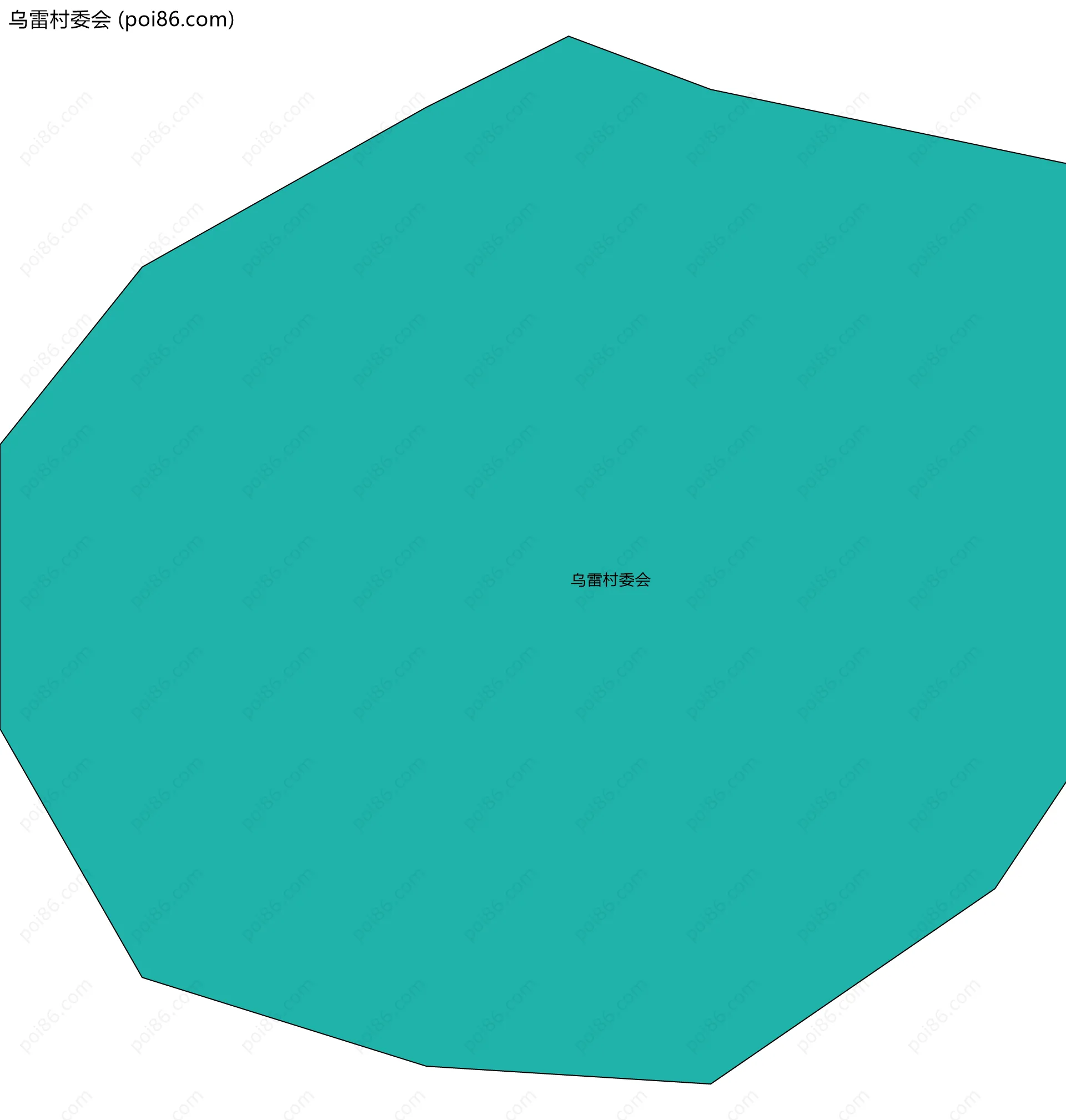 乌雷村委会边界地图