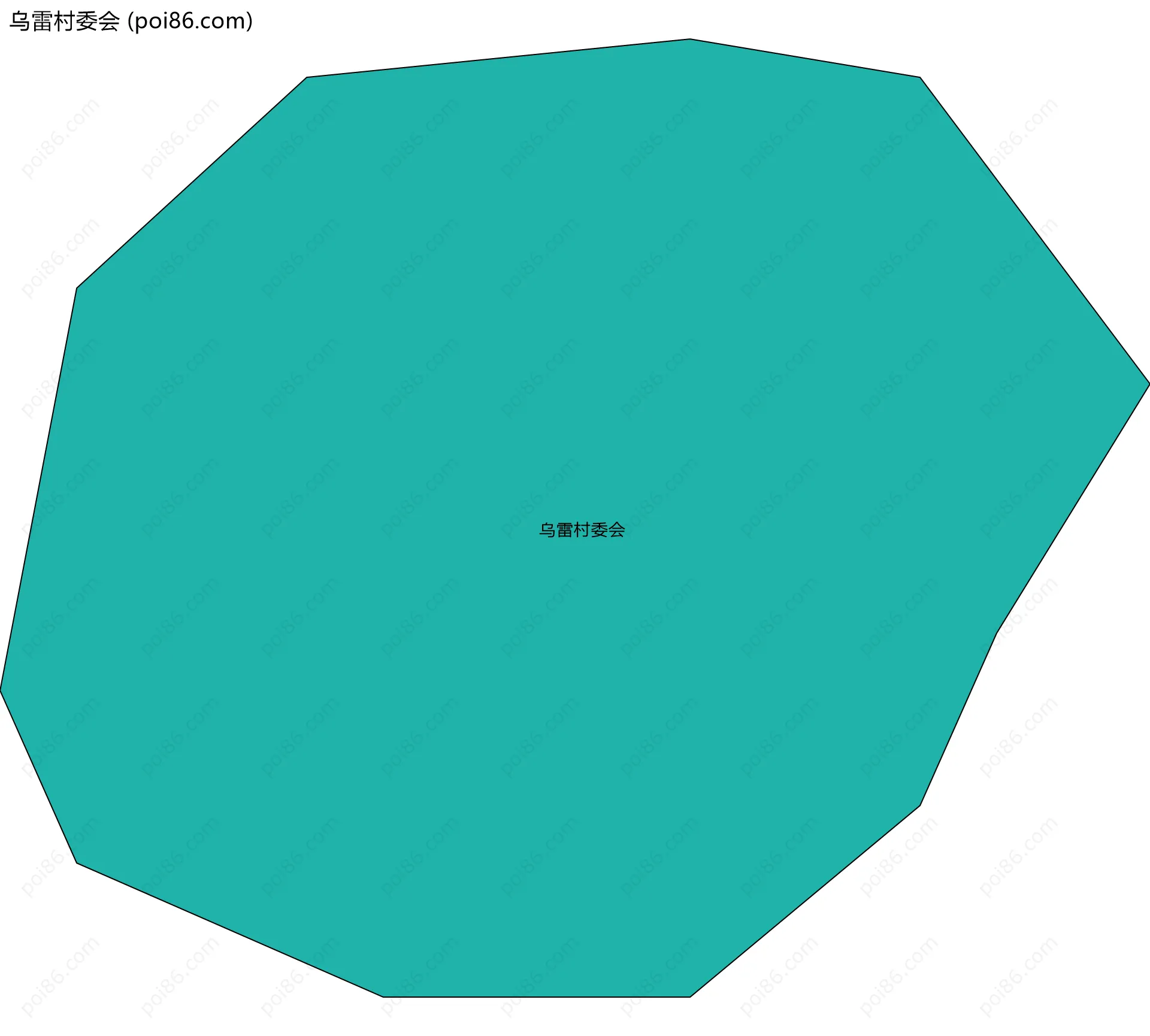 乌雷村委会边界地图