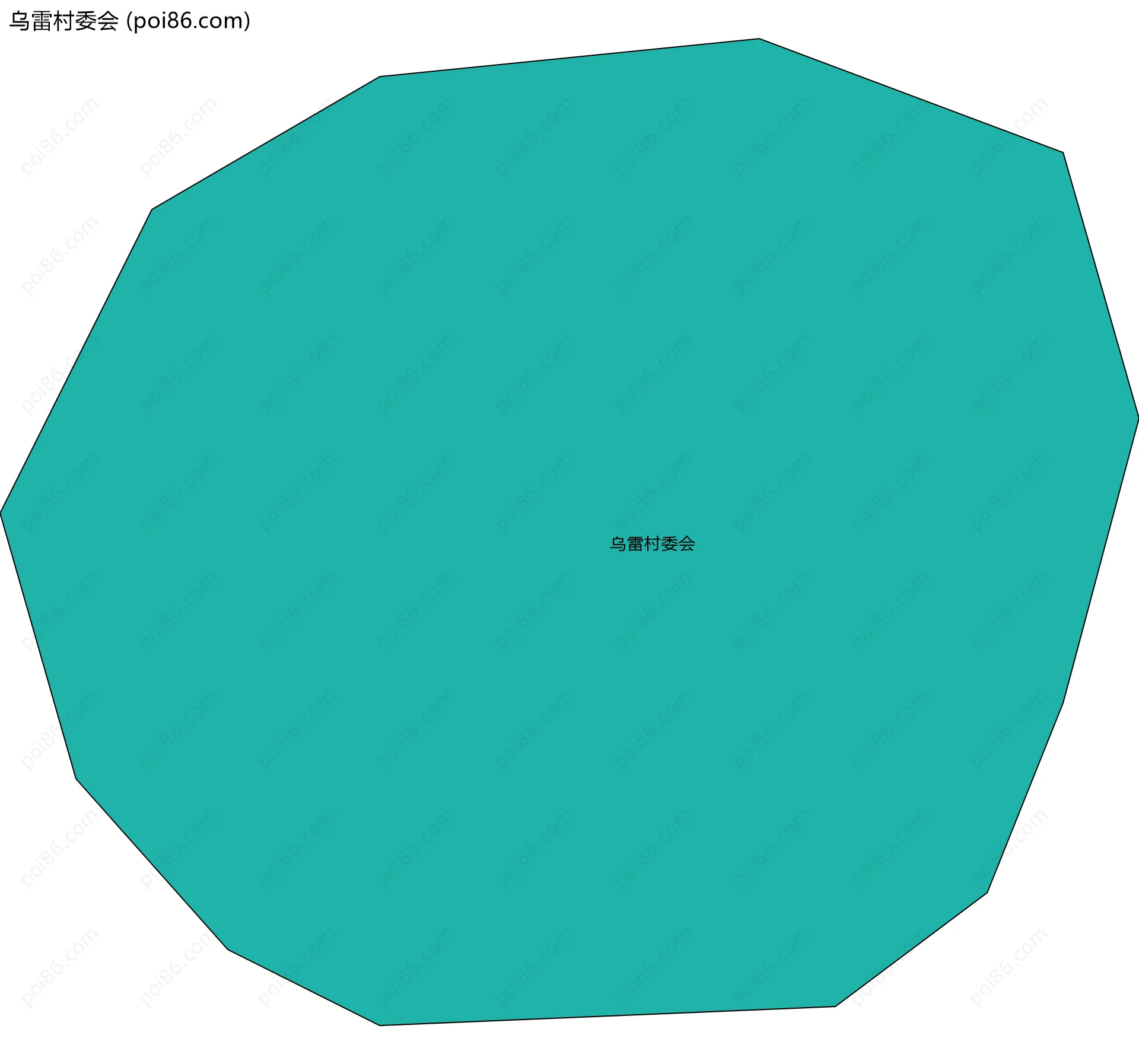 乌雷村委会边界地图