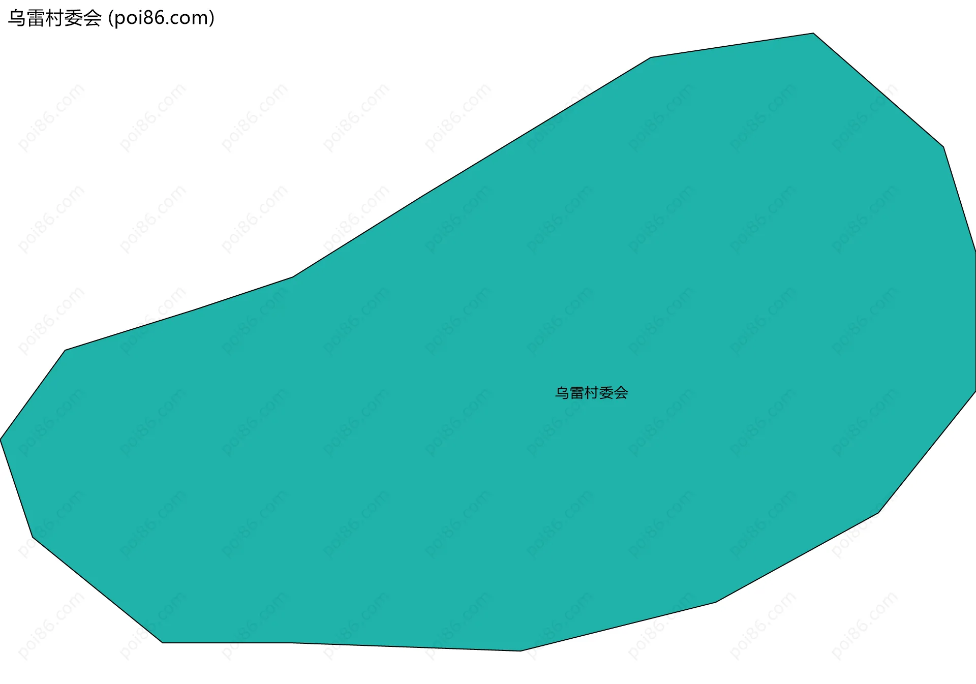 乌雷村委会边界地图